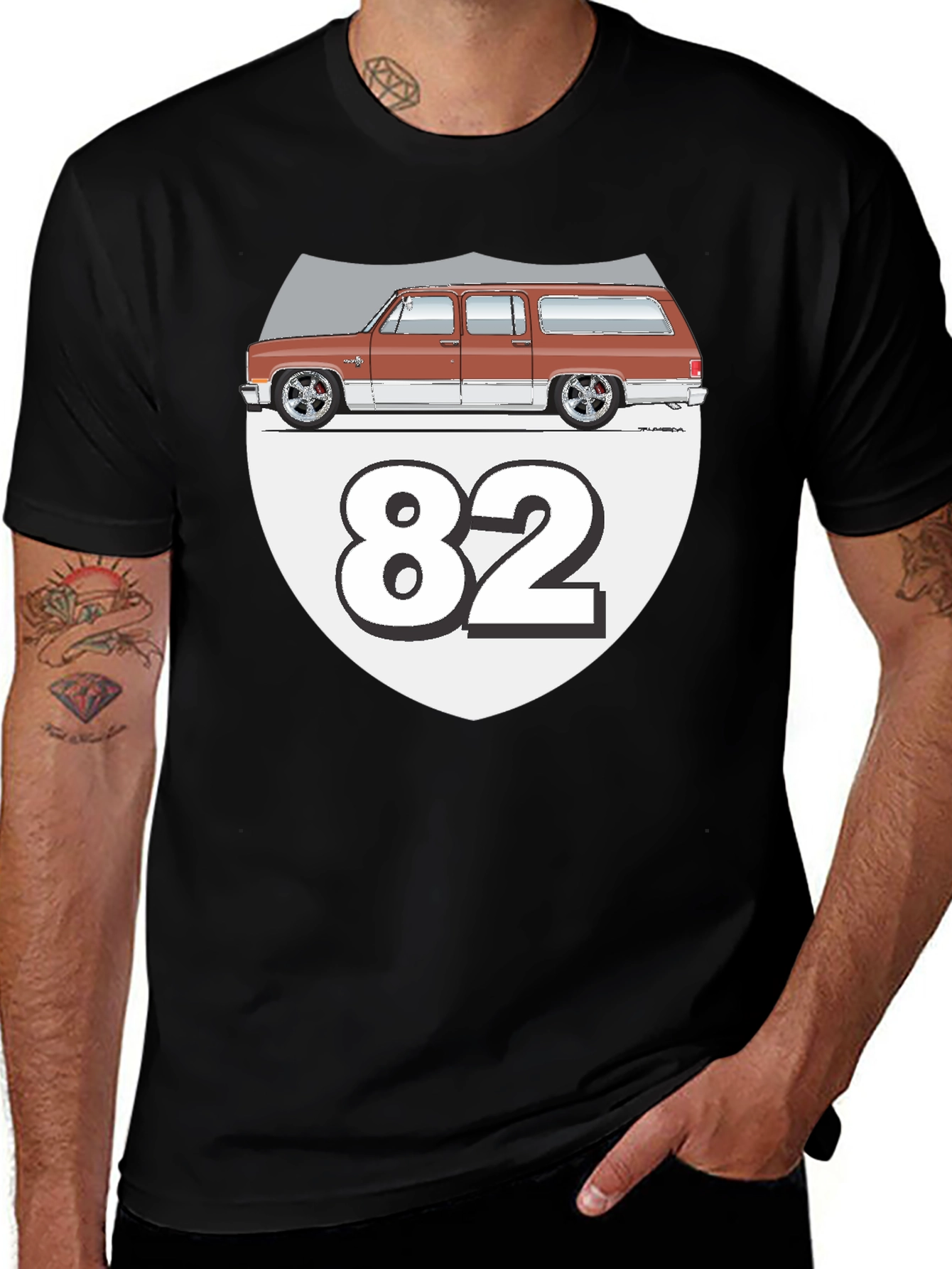 Variant 3 of 1982 Chevy Suburban Graphic T-Shirt