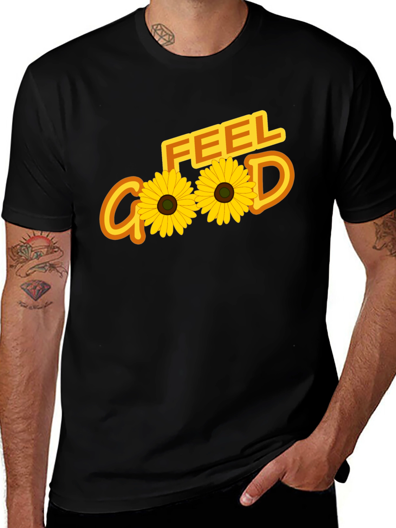 Variant 11 of Feel Good Sunflower Graphic Tee