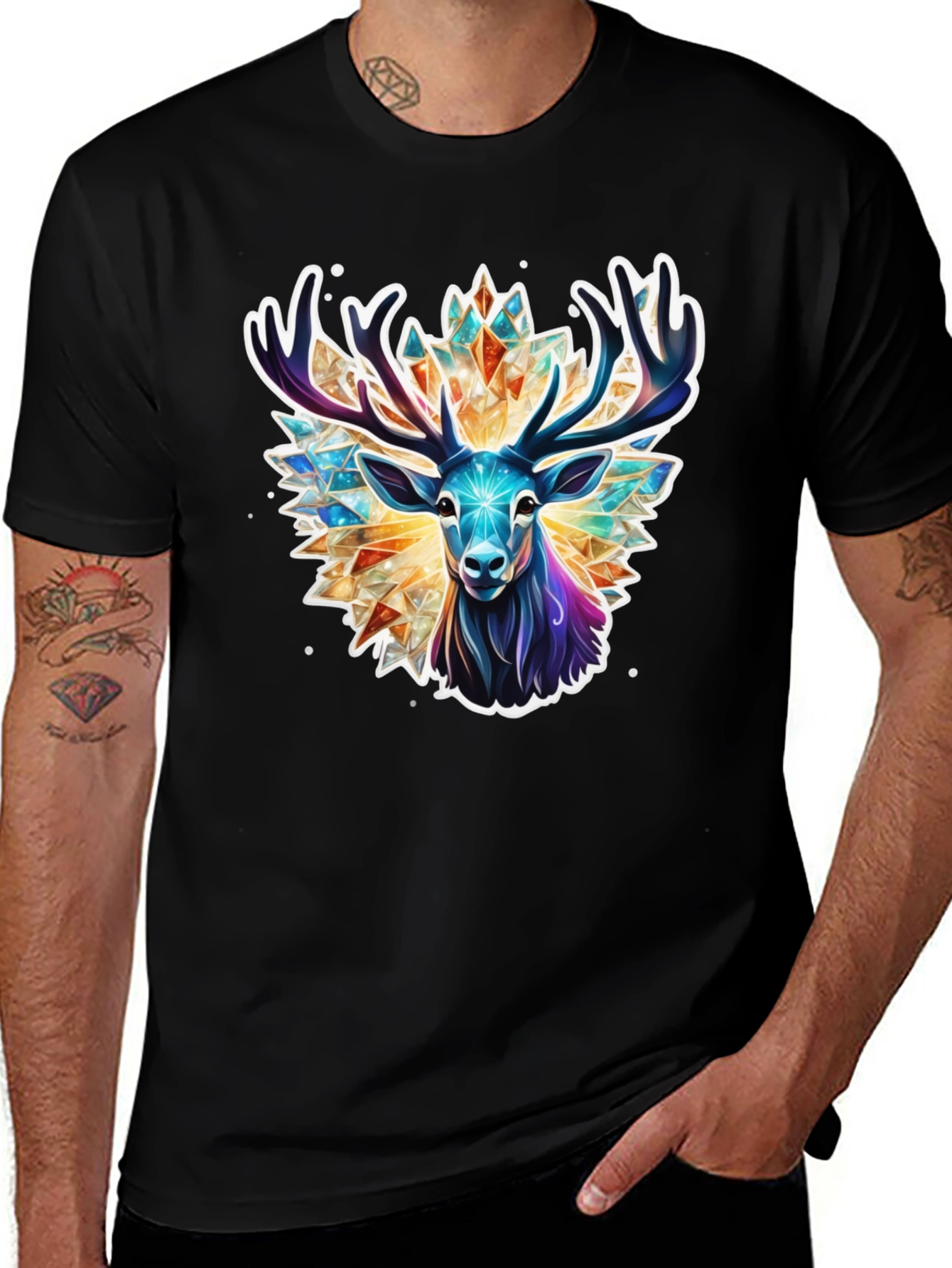 Variant 20 of Geometric Deer Graphic Tee