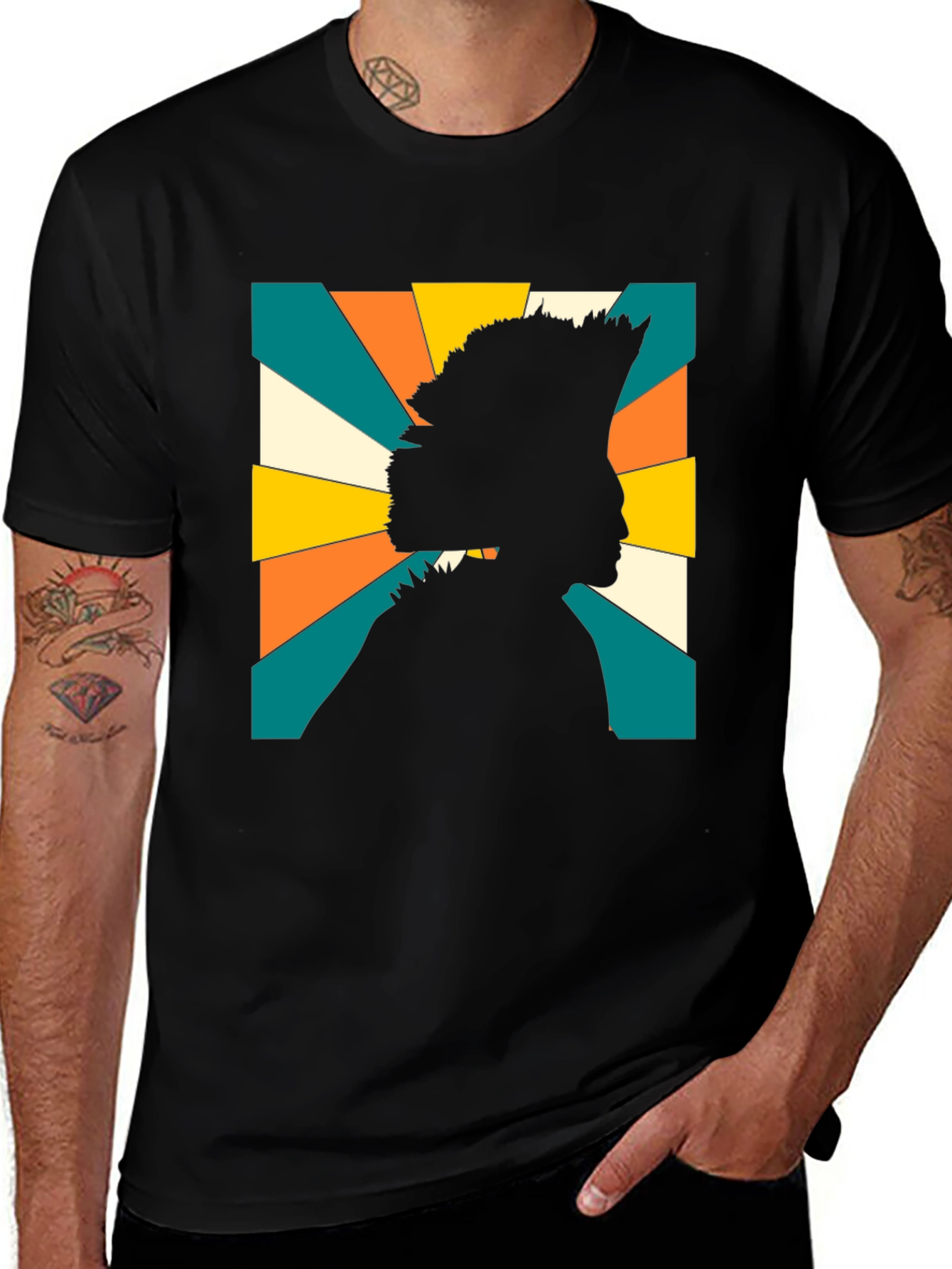 Variant 22 of Retro Silhouette Graphic T-Shirt