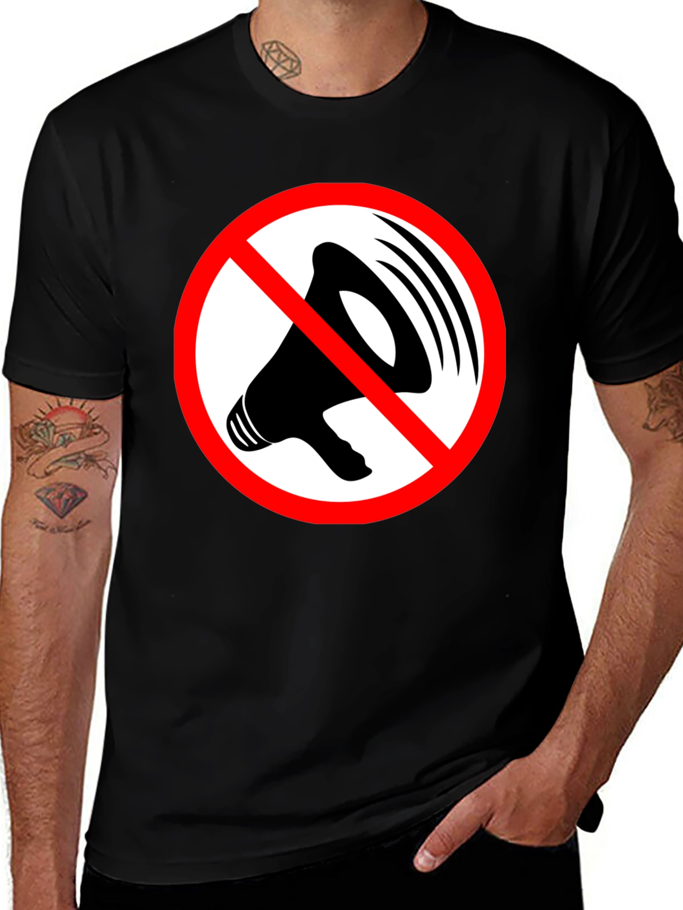 Variant 8 of No Megaphone T-Shirt - Silence Graphic Tee