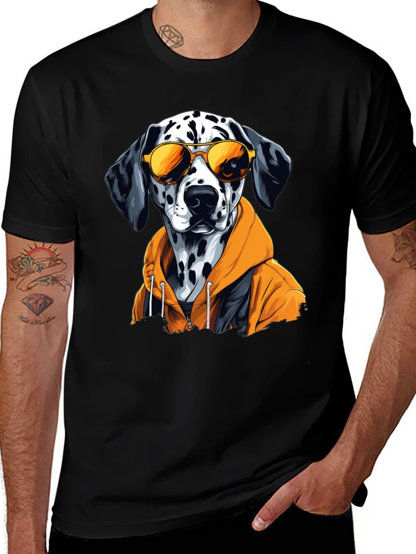 Variant 25 of Cool Dalmatian Dog Graphic T-Shirt