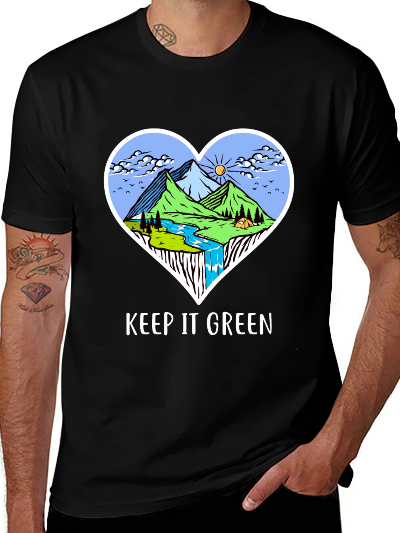 Variant 10 of Keep it Green T-Shirt - Nature Lover Tee