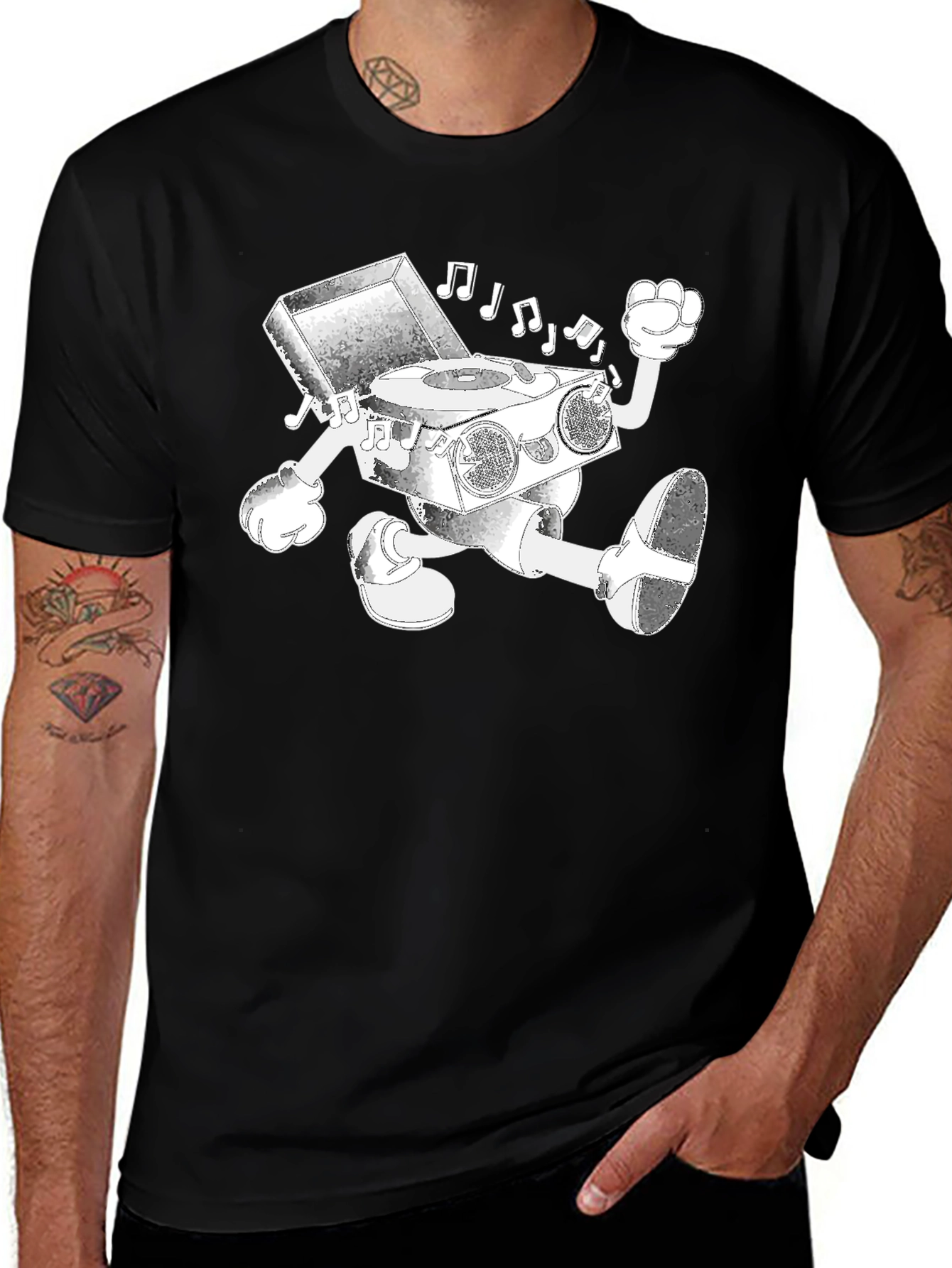 Variant 3 of Funky Record Player Graphic Tee
