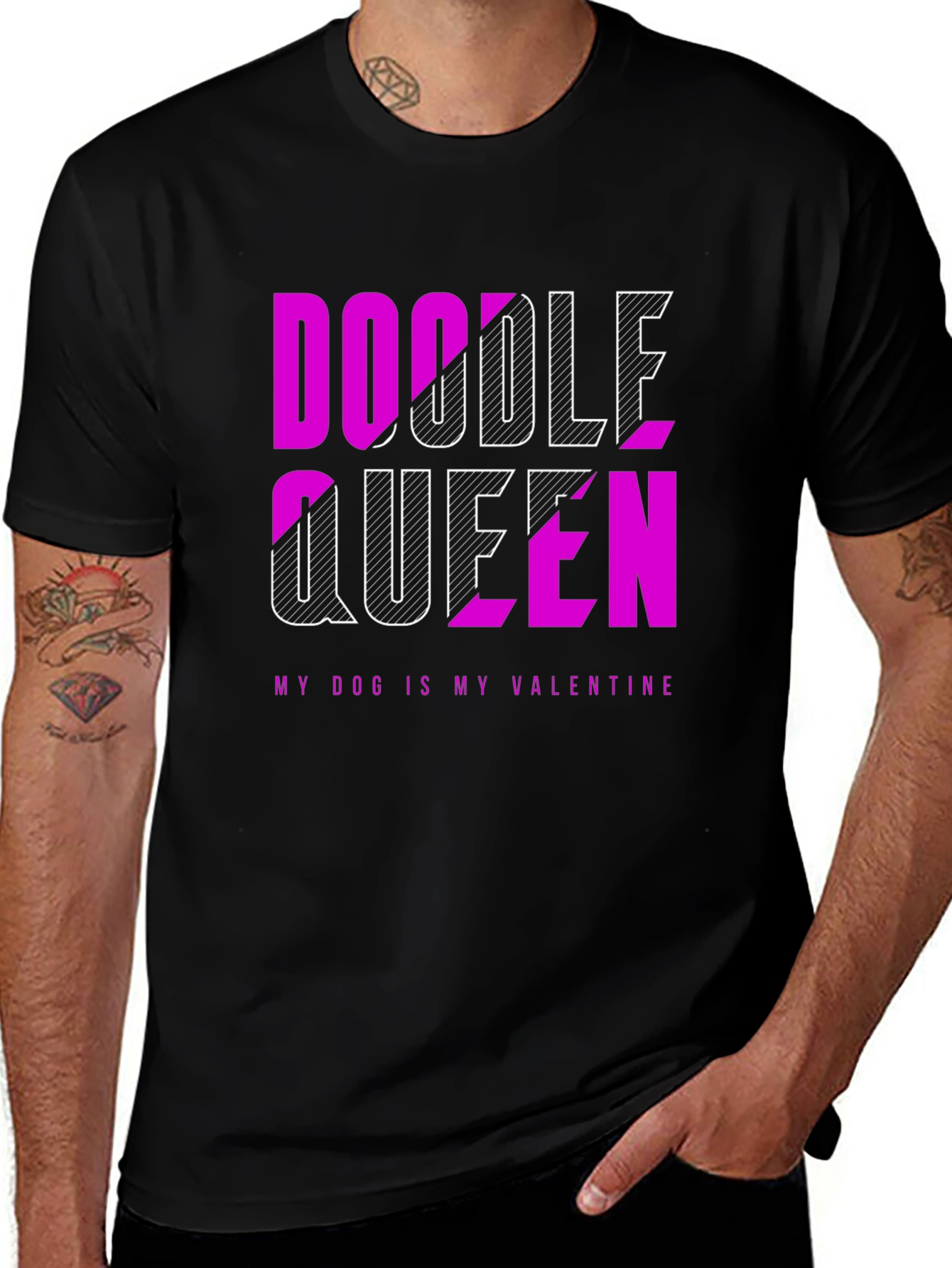 Doodle Queen T-Shirt - Dog Valentine Tee