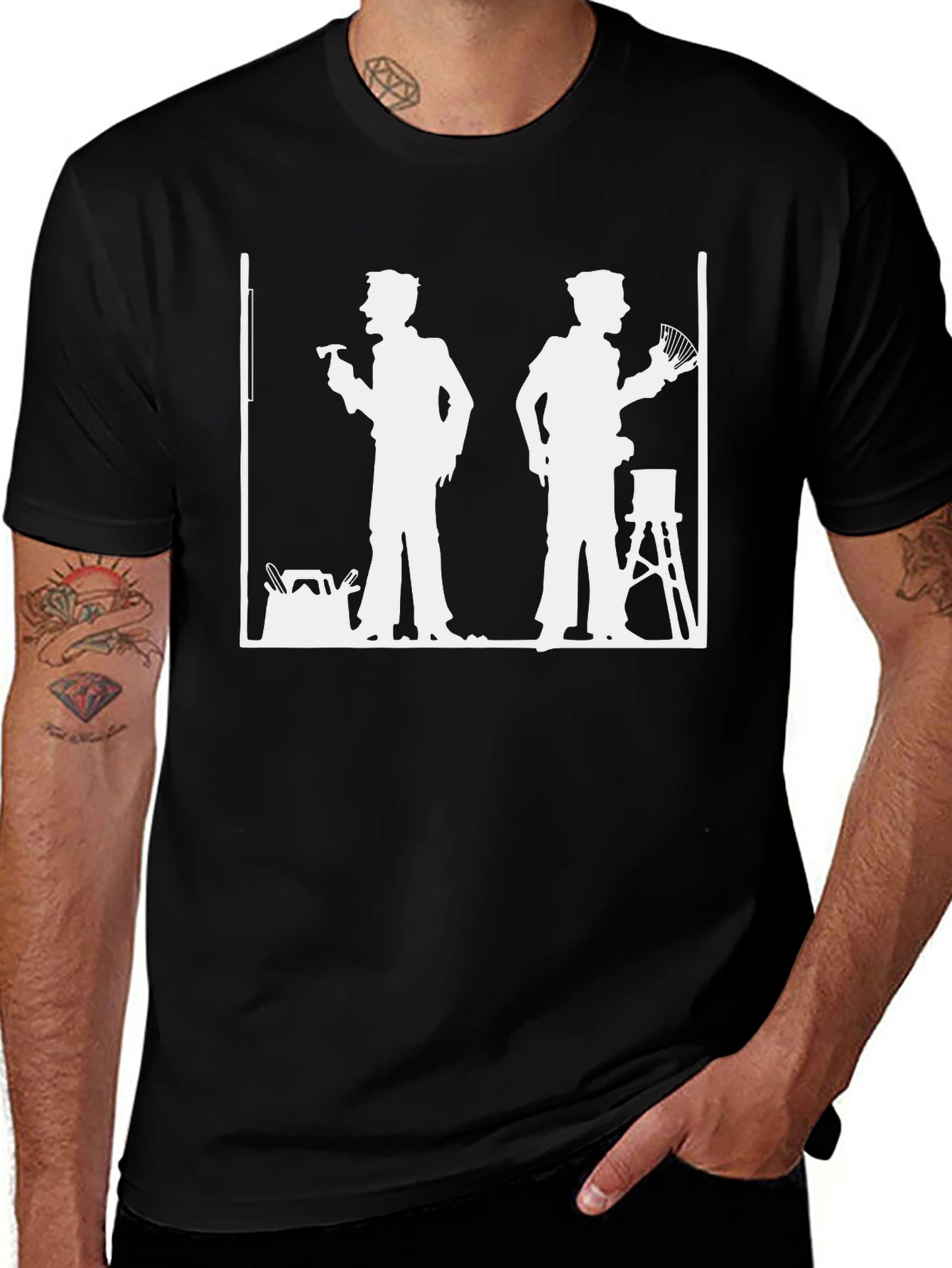 Variant 21 of Funny DIY White Graphic T-Shirt