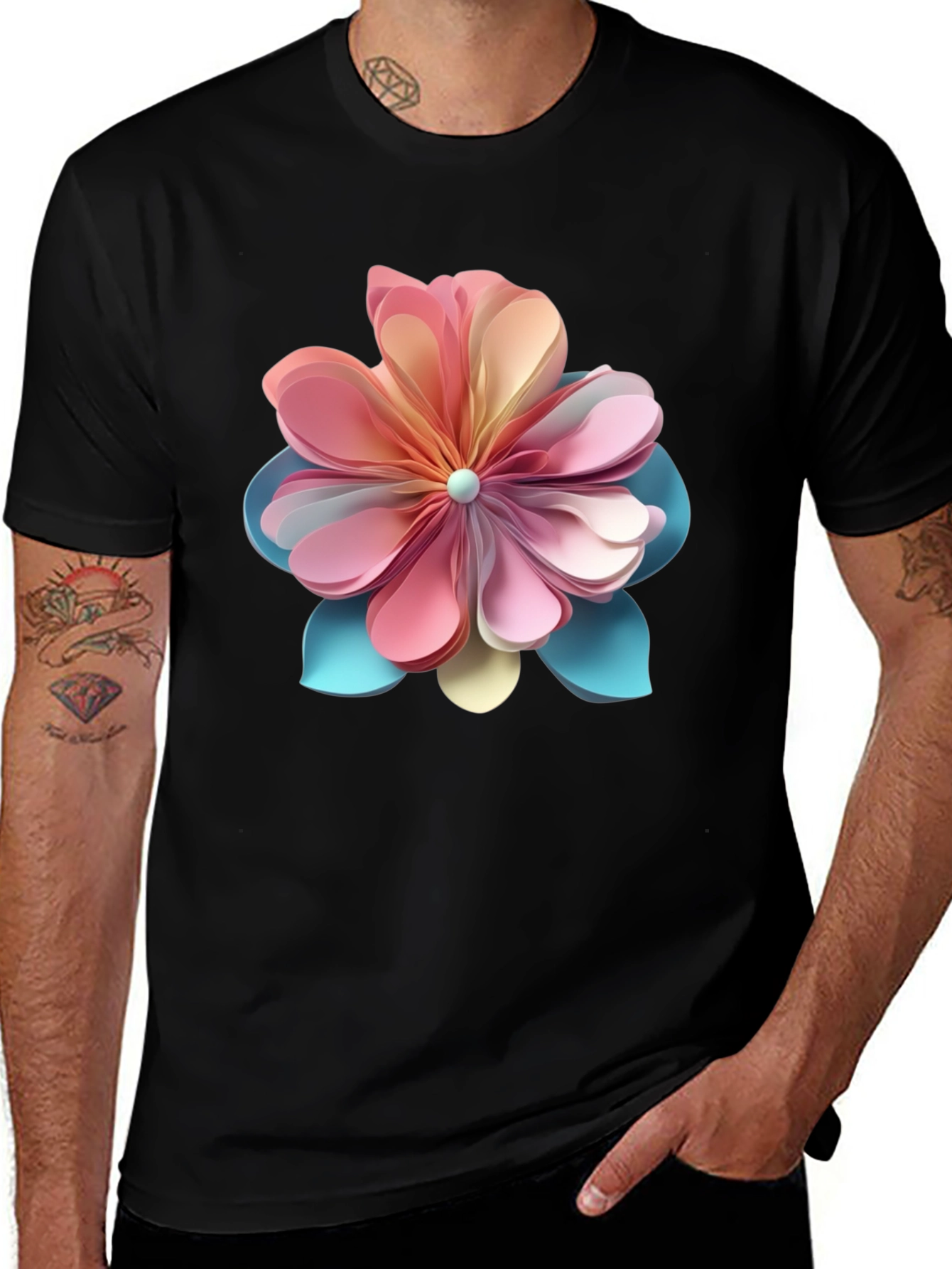 Variant 12 of Floral Graphic Tee - Stylish Statement Shirt