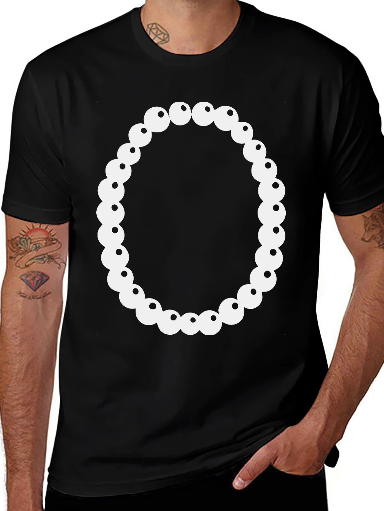 Variant 12 of Beaded Oval Graphic Tee