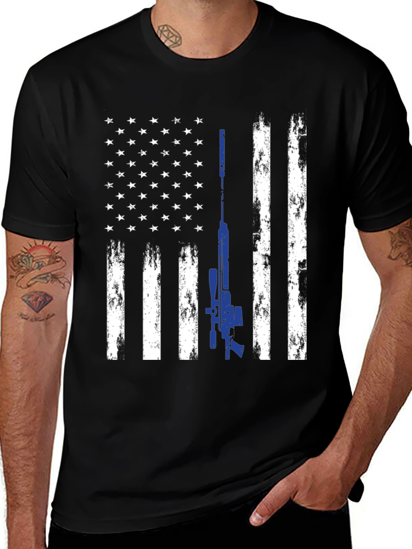 American Flag Sniper T-Shirt