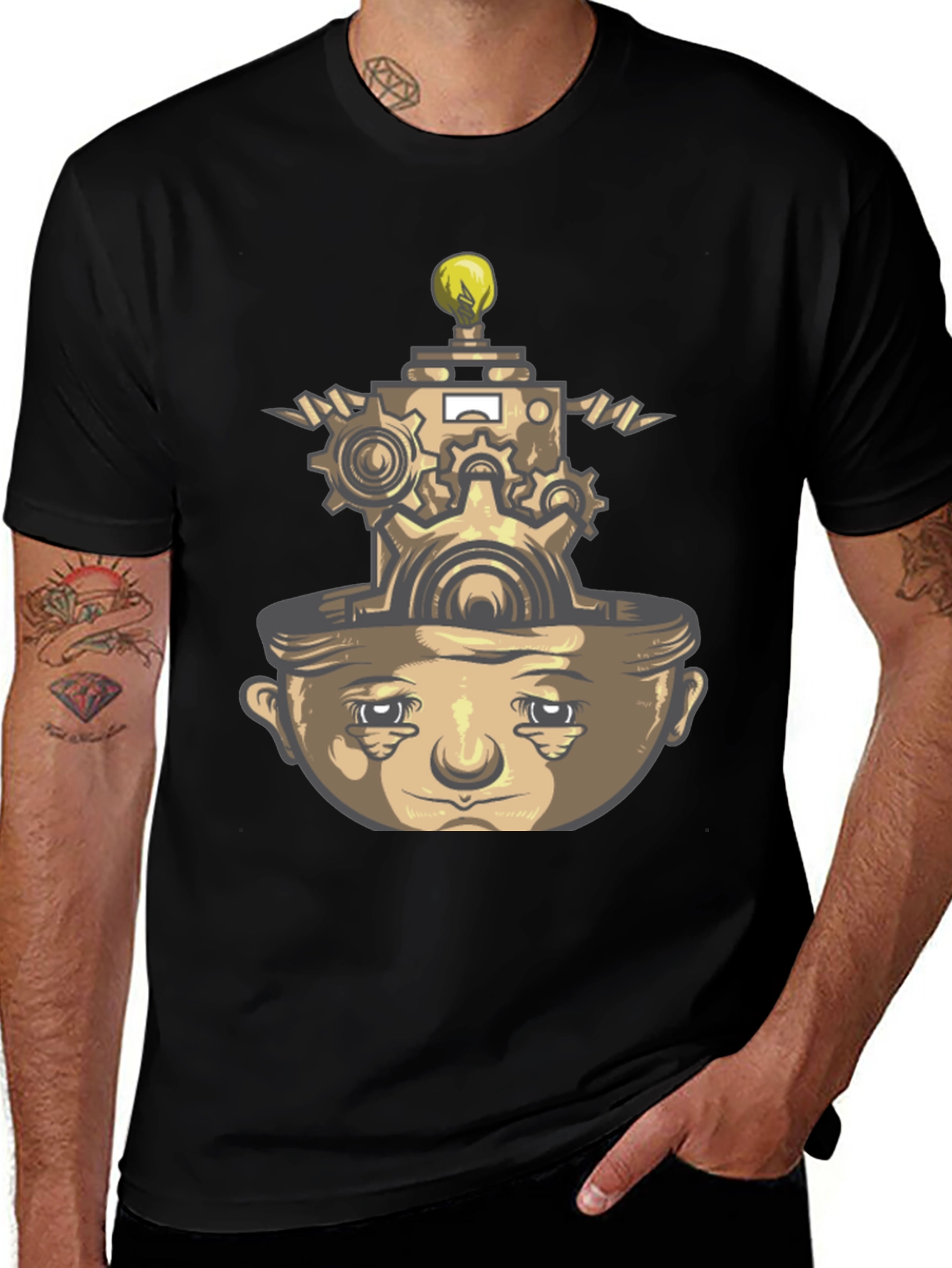 Variant 20 of Gearhead Mind T-Shirt - Creative Graphic Tee