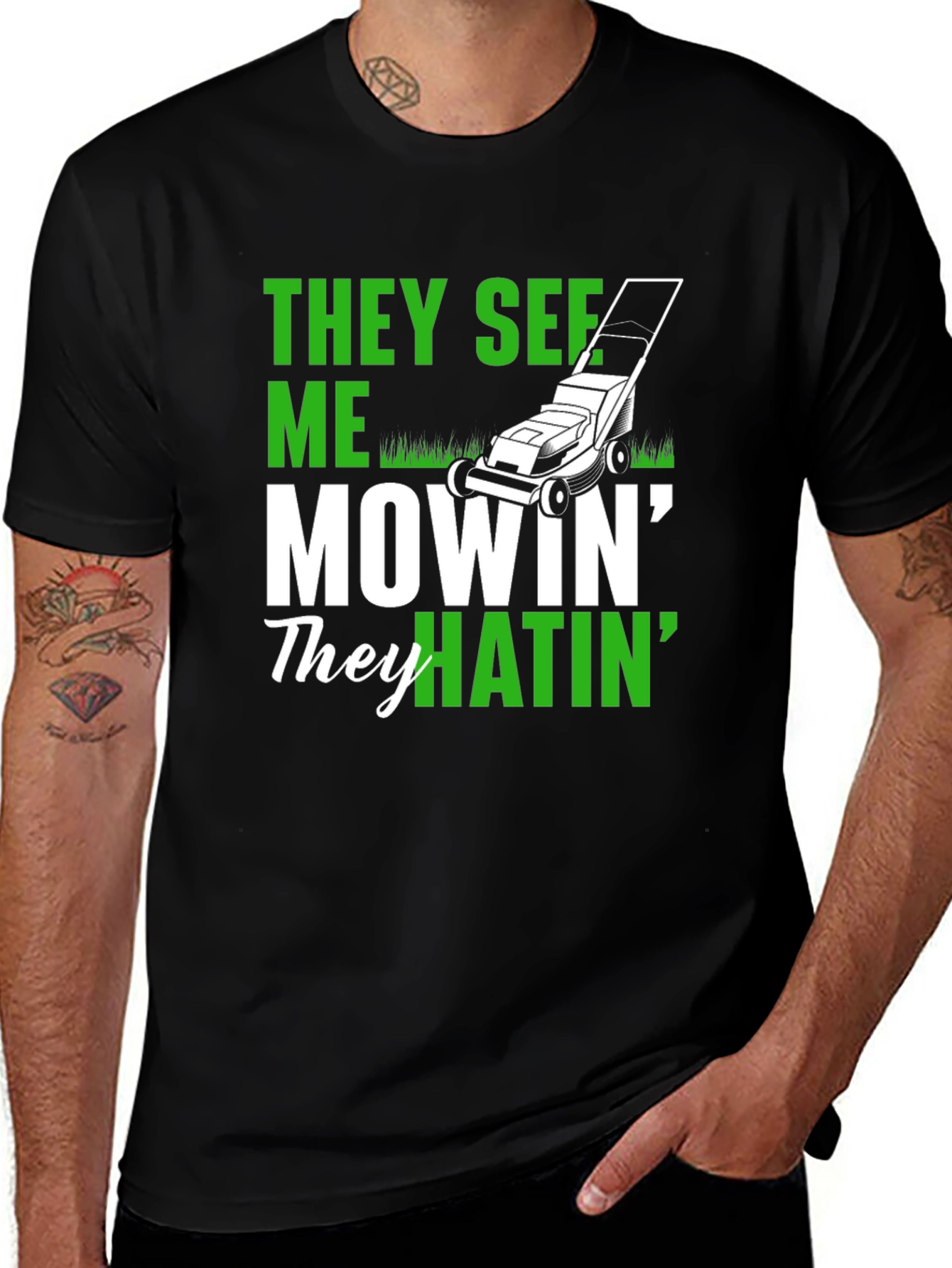 Variant 16 of They See Me Mowin' T-Shirt