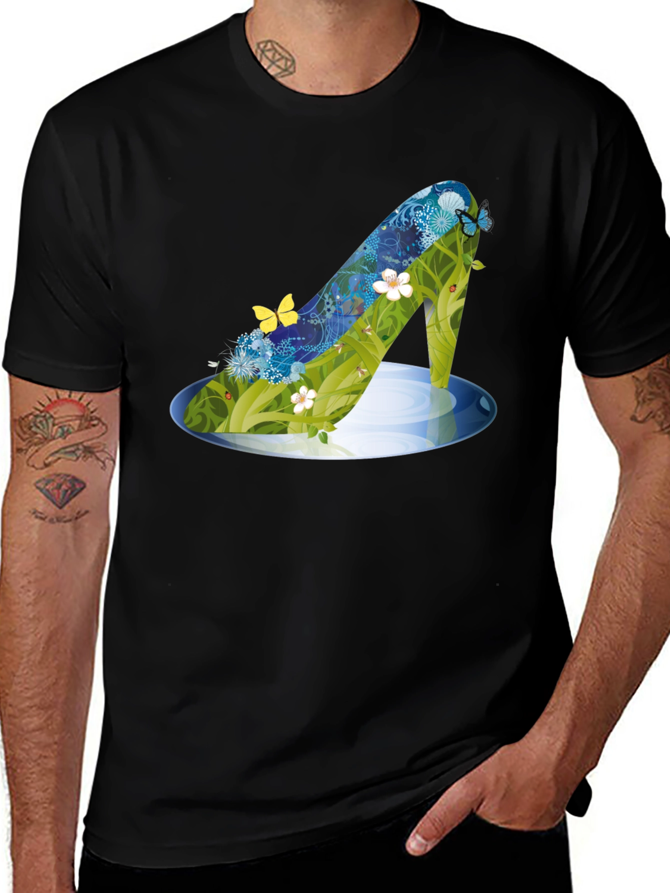 Nature Shoe T-Shirt - Floral Heel Tee