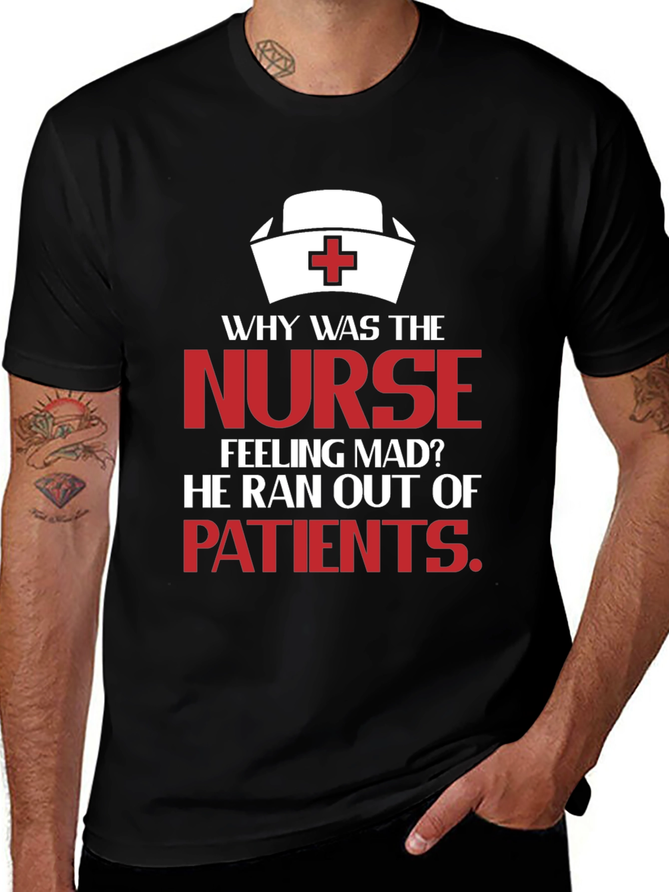 Variant 21 of Funny Nurse T-Shirt: Ran Out Of Patients!
