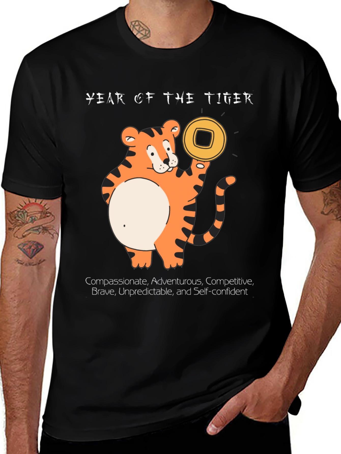 Variant 29 of Year of the Tiger Graphic T-Shirt
