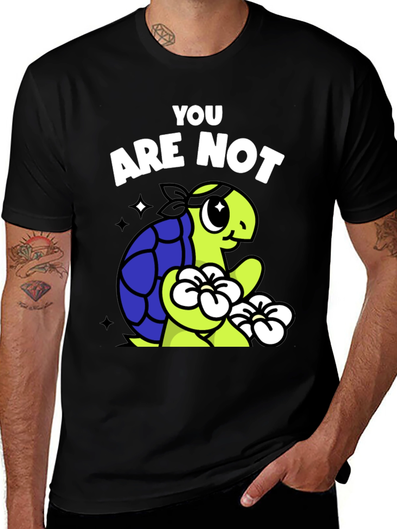 Variant 29 of You Are Not Ninja Turtle T-Shirt - Funny Cartoon Tee