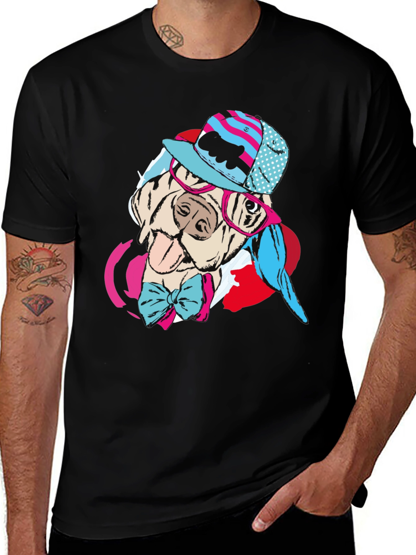Variant 11 of Dog Graphic T-Shirt - Cool Canine Style
