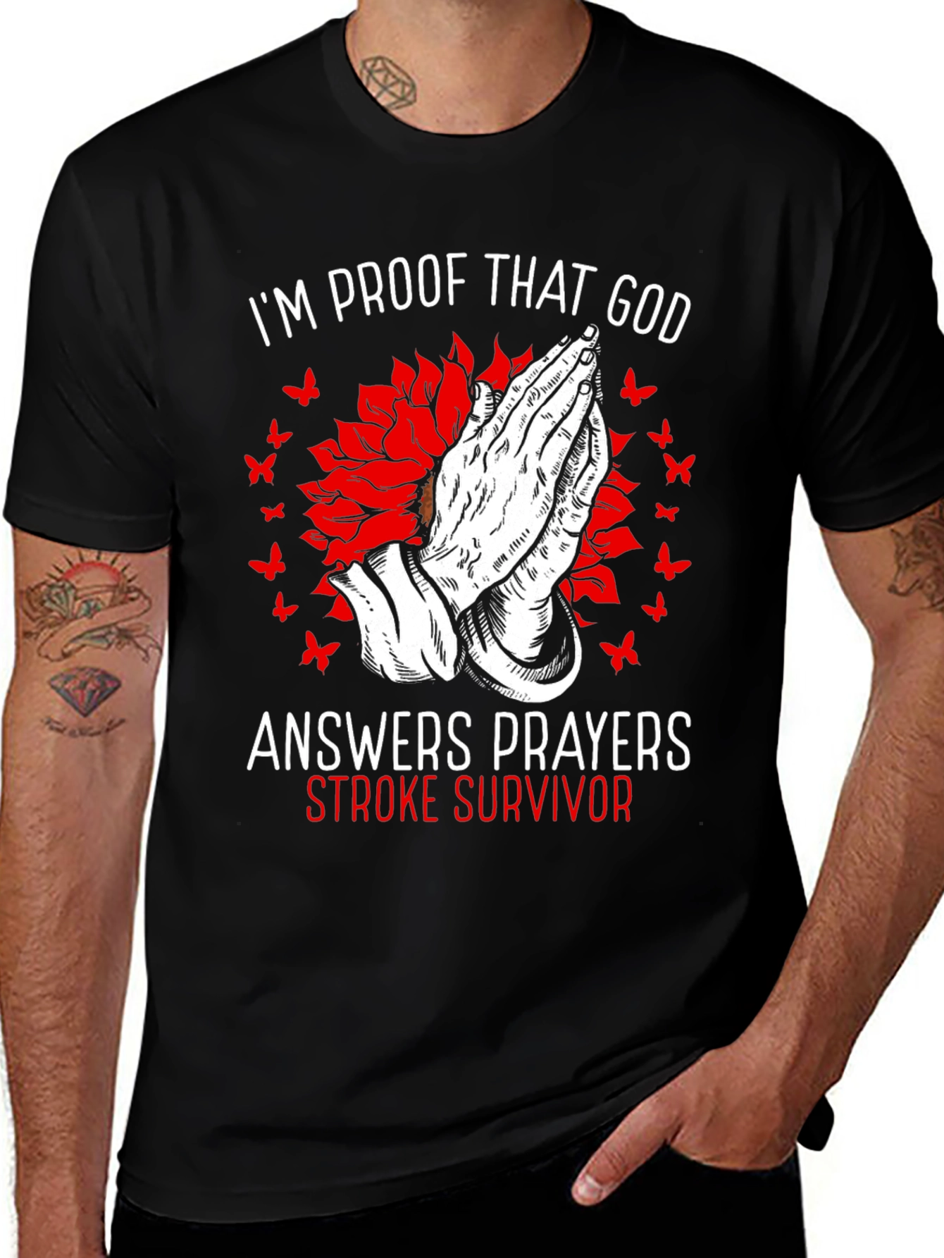 Variant 27 of Stroke Survivor Prayer T-Shirt