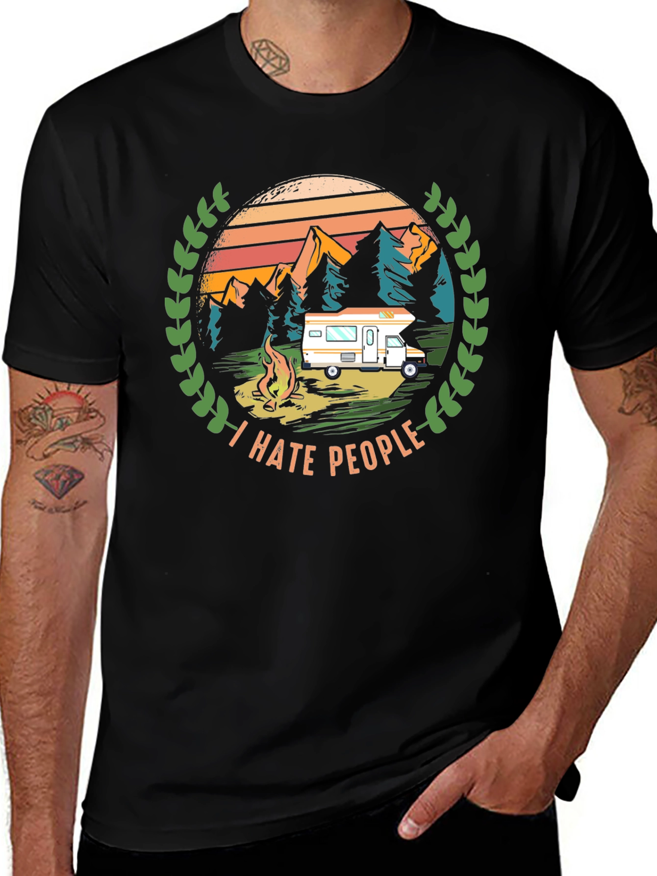 Variant 16 of I Hate People Camping T-Shirt