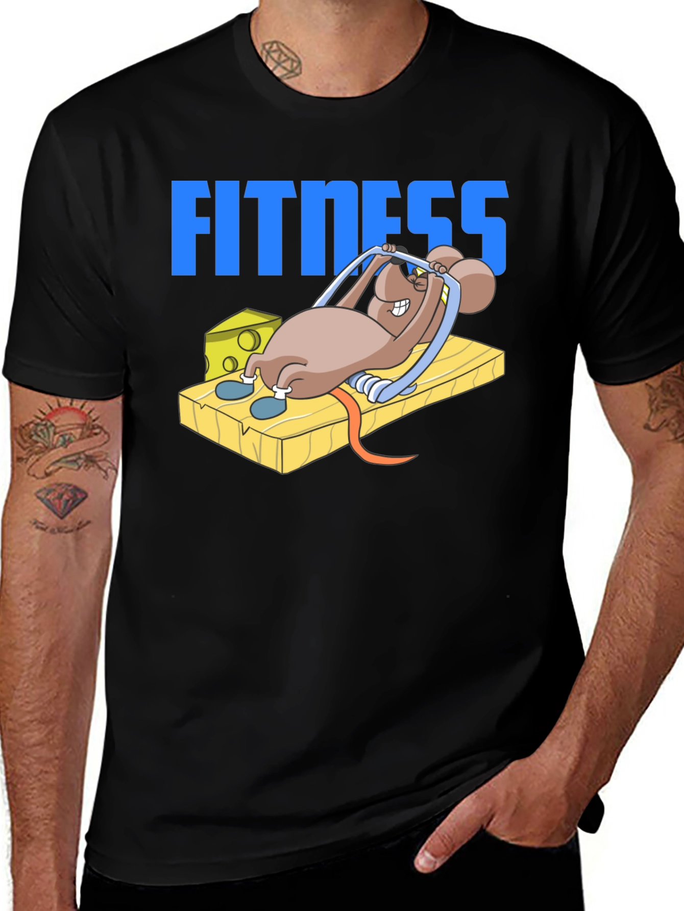 Variant 23 of Funny Fitness Mouse T-Shirt - Gym Humor Tee