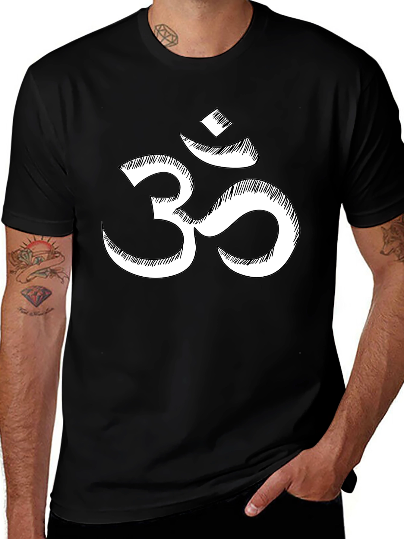 Variant 19 of Om Symbol Graphic T-Shirt - Black