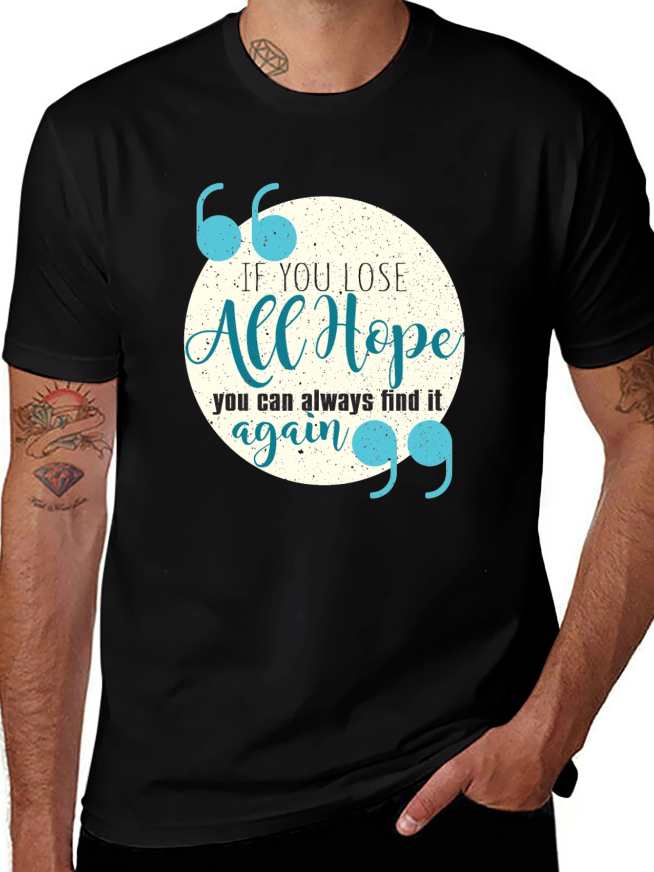 Variant 24 of Inspirational "All Hope" Graphic T-Shirt