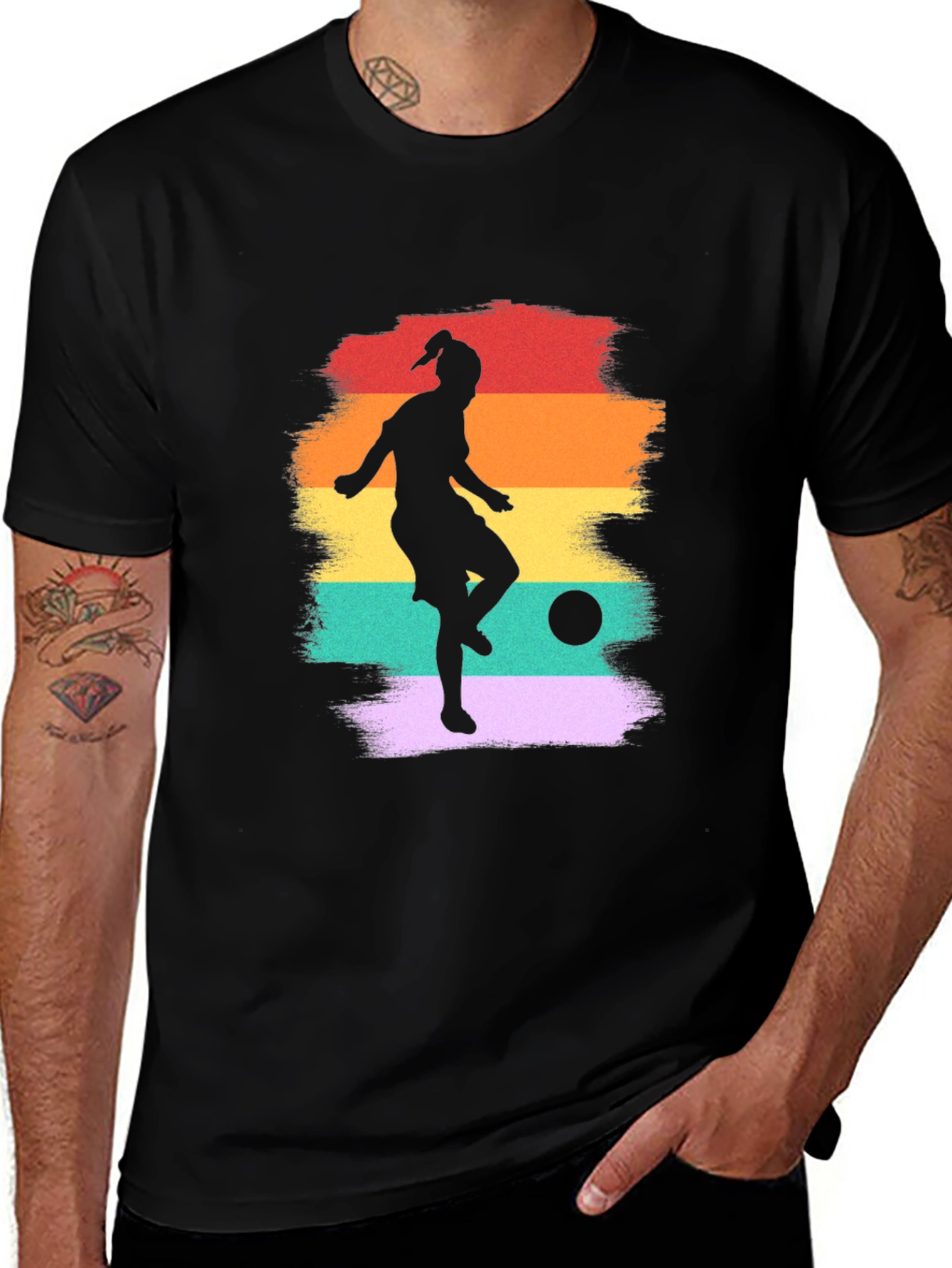 Retro Soccer Player T-Shirt