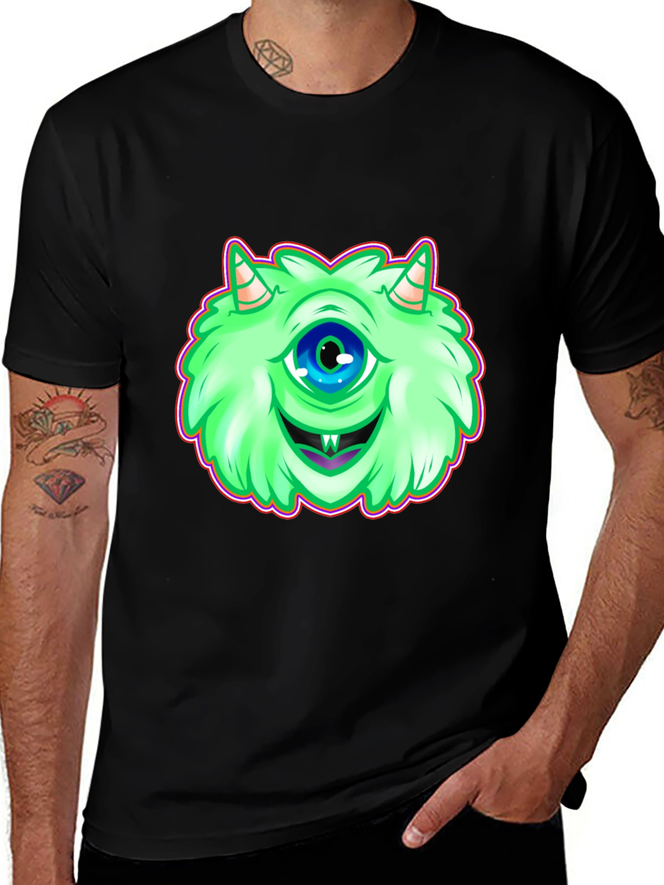 Variant 15 of Monster Graphic Tee - Green