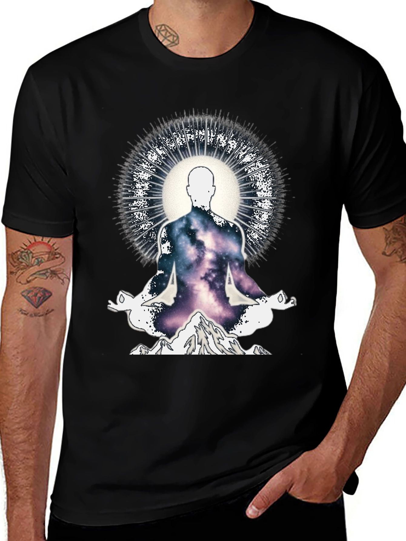 Variant 30 of Cosmic Yogi Men's Graphic Tee
