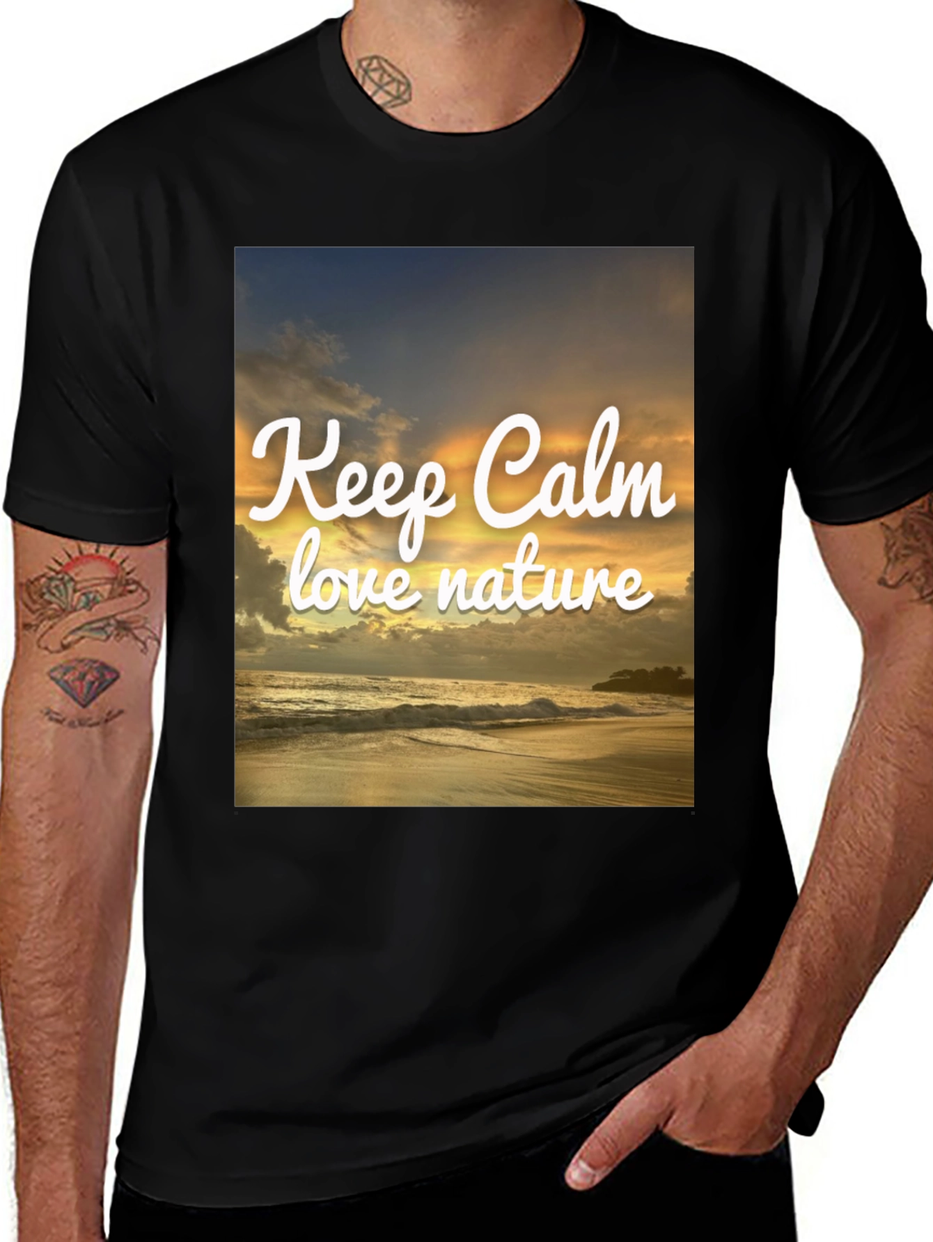 Variant 29 of Keep Calm Love Nature Graphic Tee
