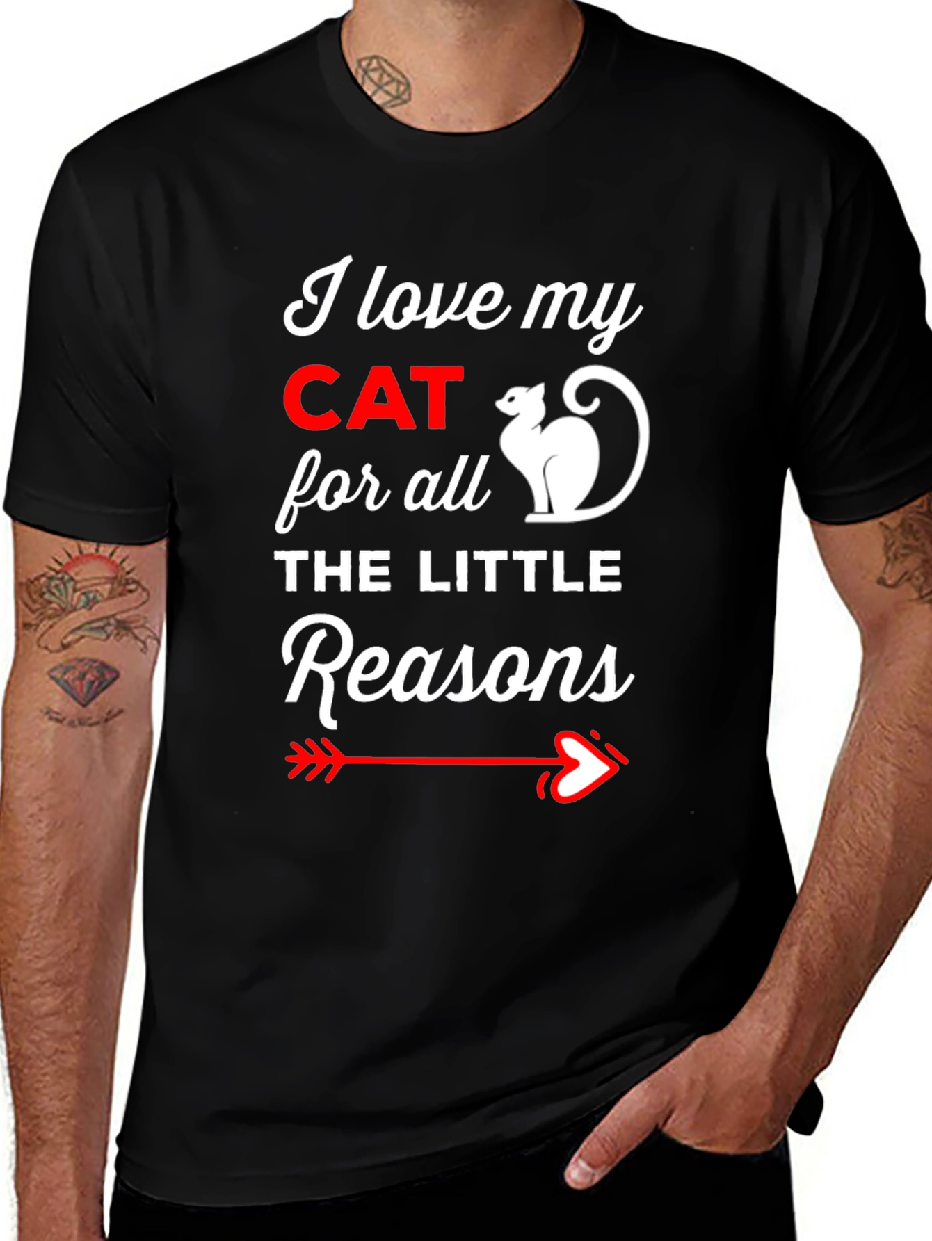 Variant 9 of I Love My Cat T-Shirt