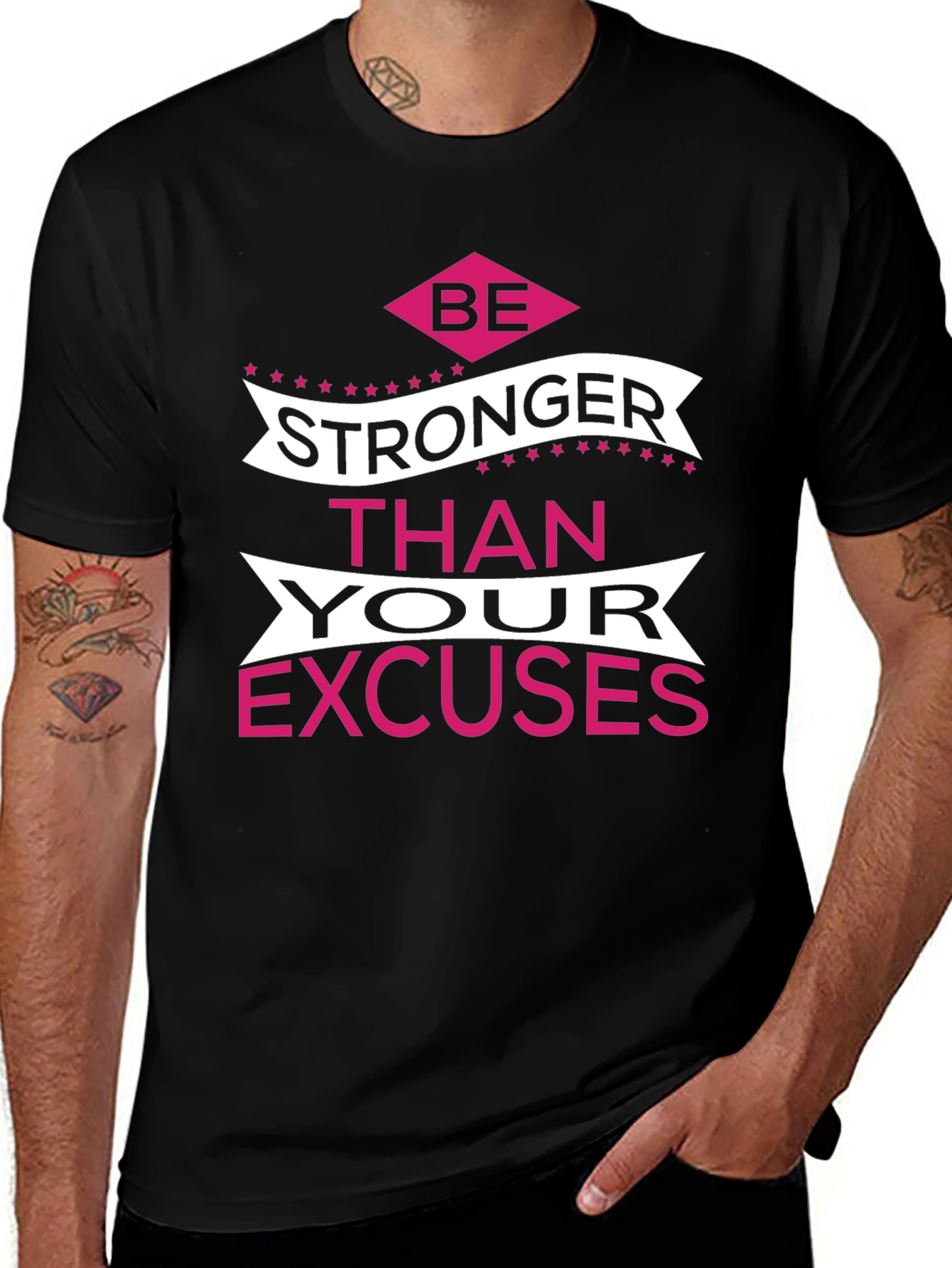 Variant 15 of Be Stronger Than Your Excuses Graphic Tee