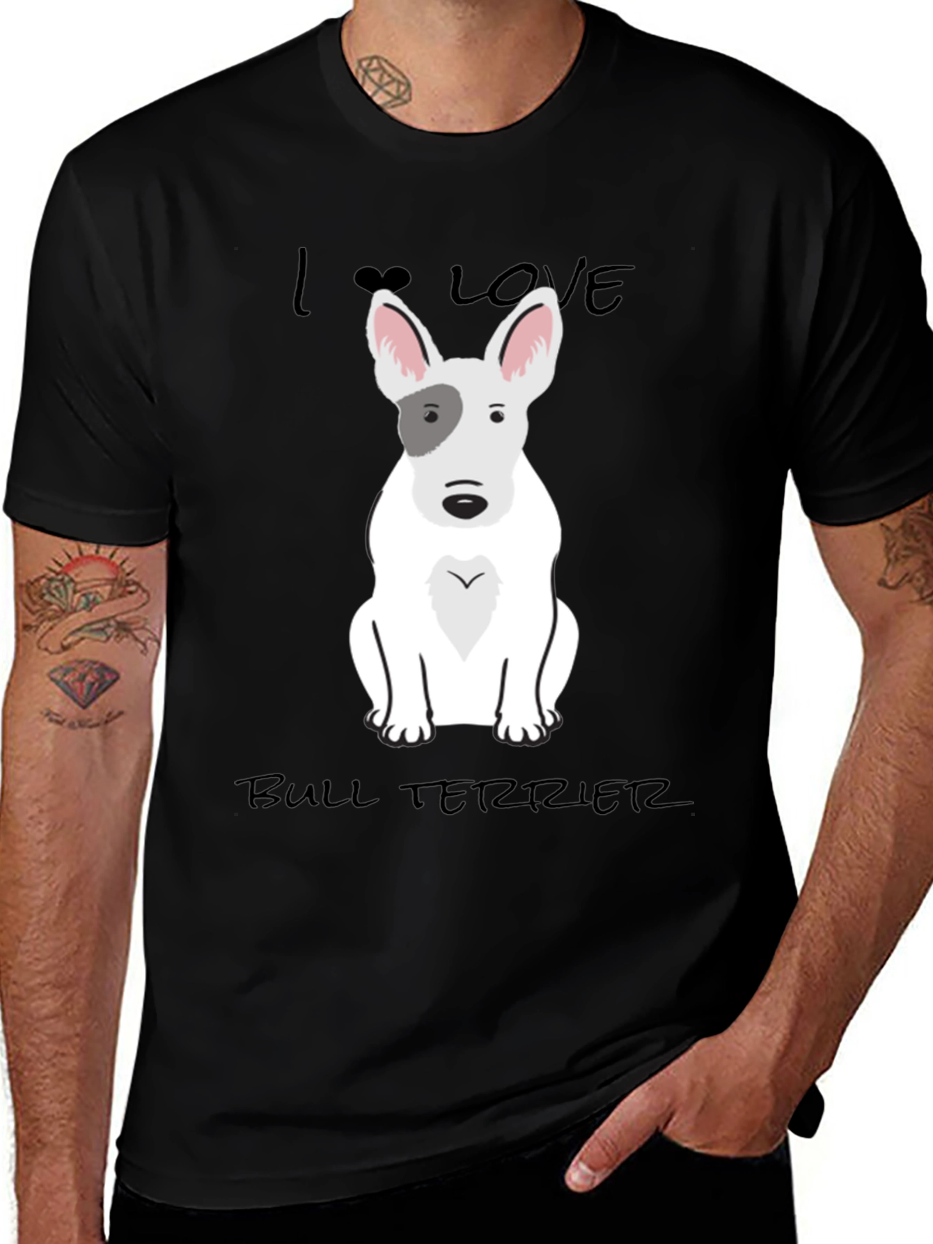 Variant 3 of I Love Bull Terriers T-Shirt