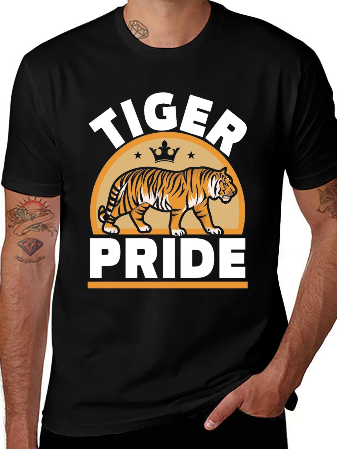 Variant 4 of Tiger Pride Graphic Tee - Animal Lover Shirt