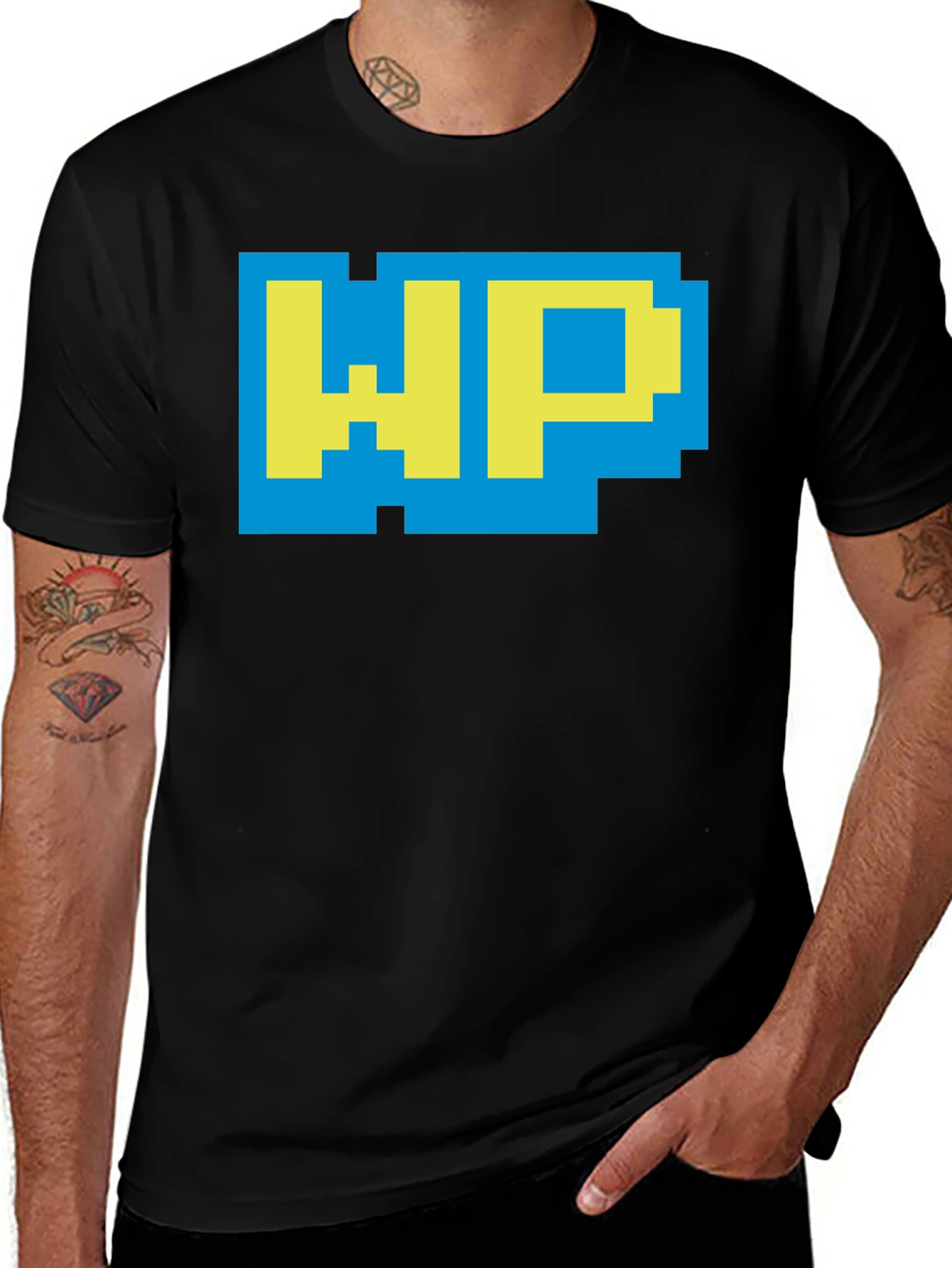Retro Pixel WP Graphic T-Shirt