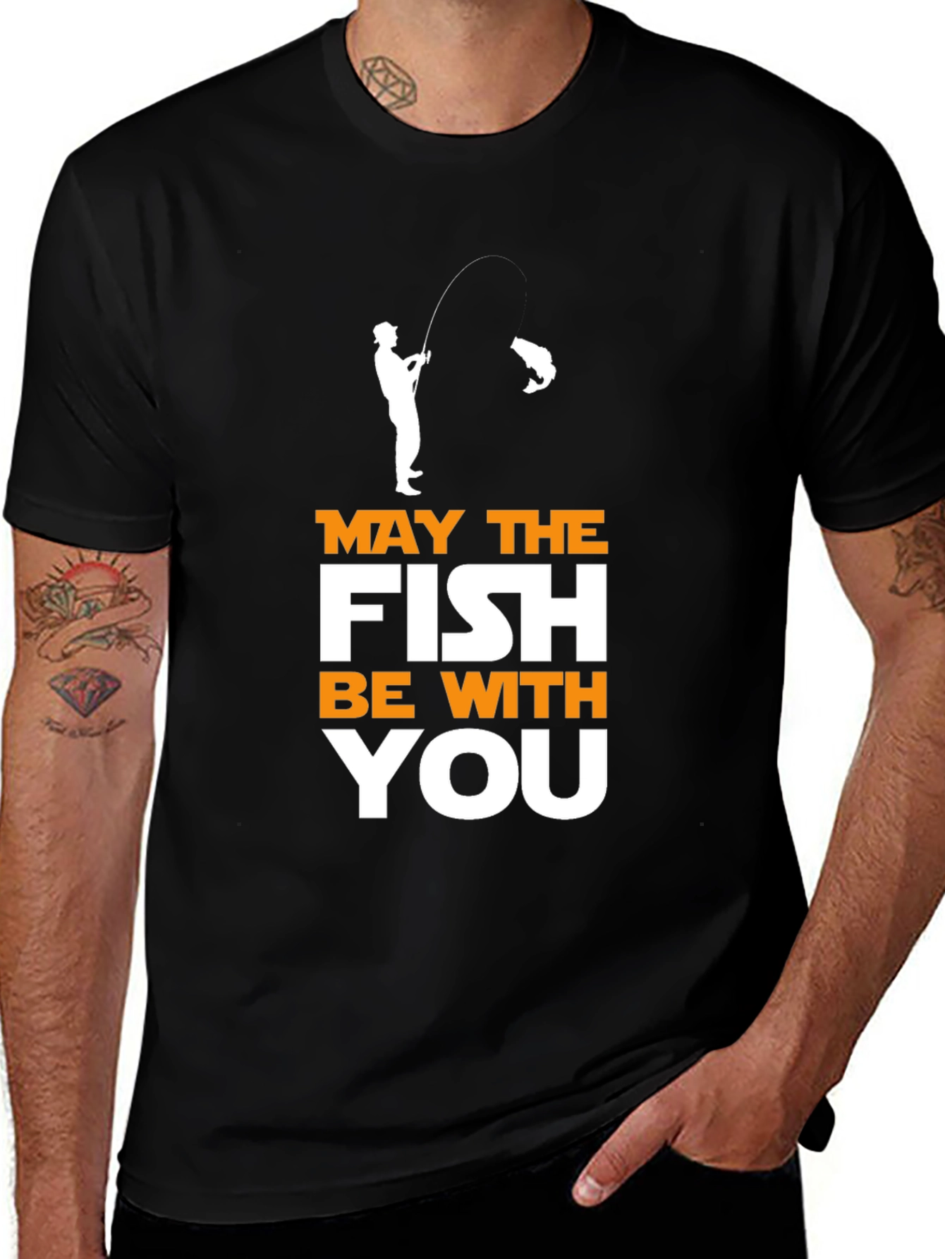 May The Fish Be With You - Fishing T-Shirt
