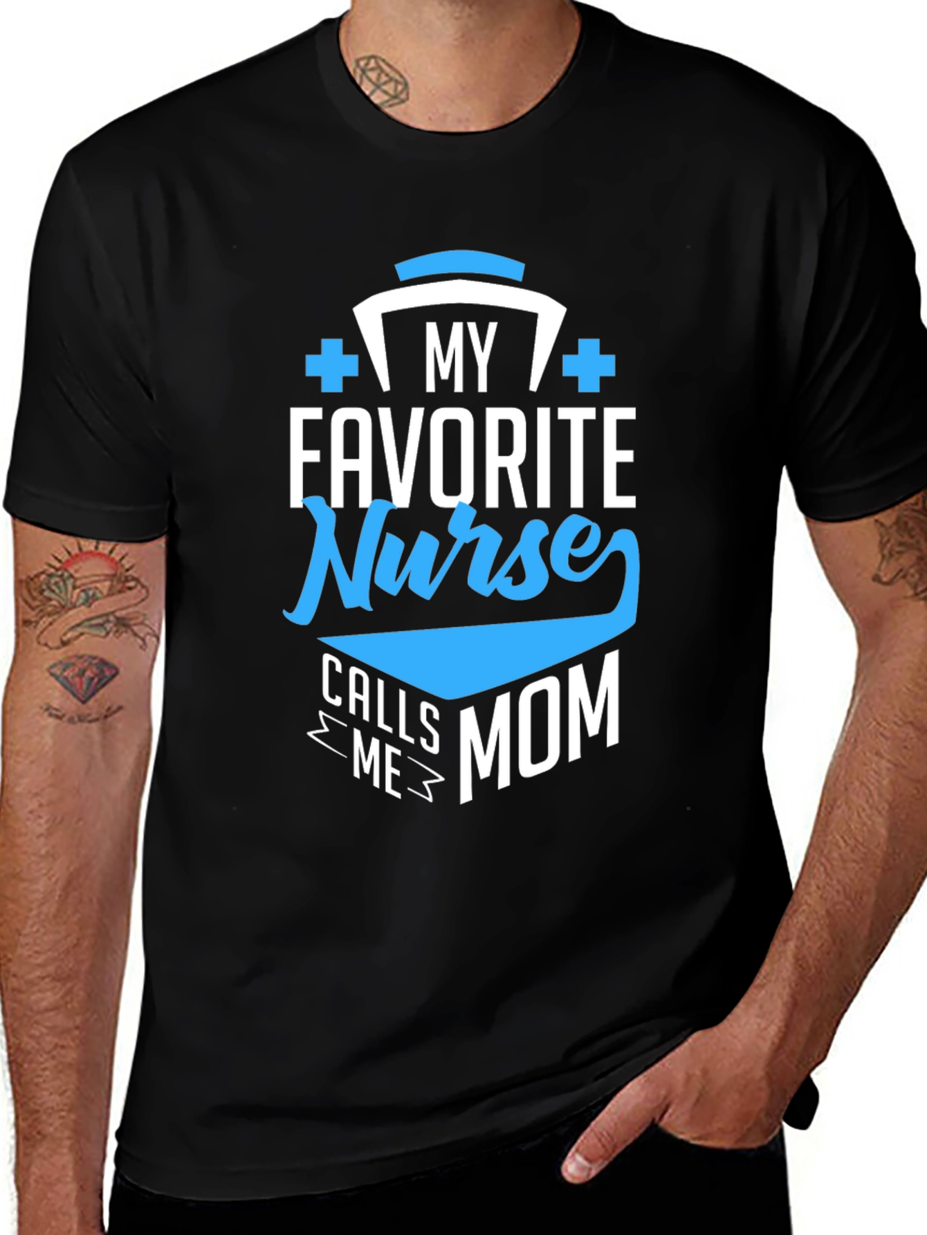 Variant 19 of My Favorite Nurse Calls Me Mom T-Shirt
