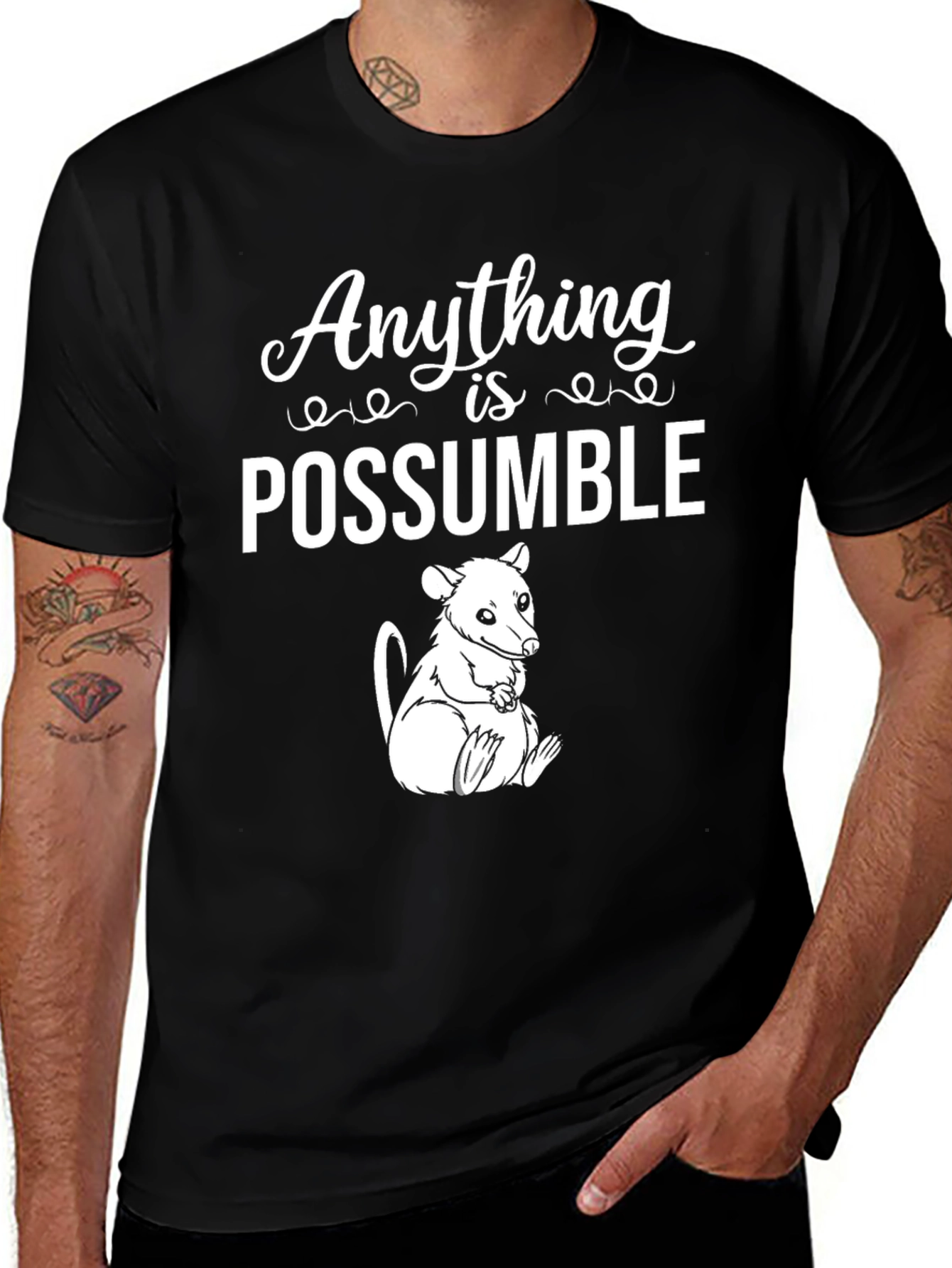 Variant 20 of Anything is Possumble Graphic Tee