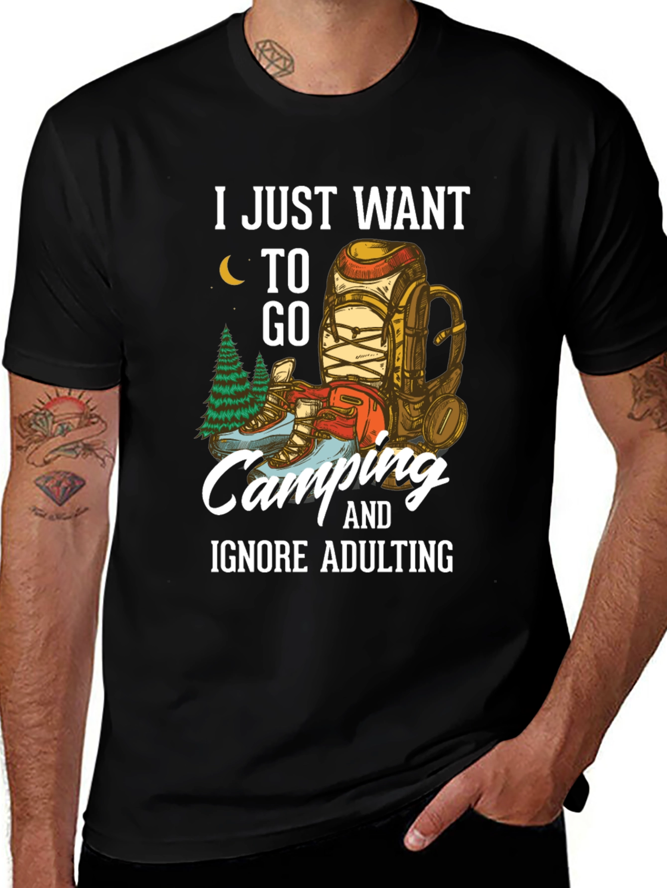 Camping Adventure T-Shirt - Ignore Adulting!