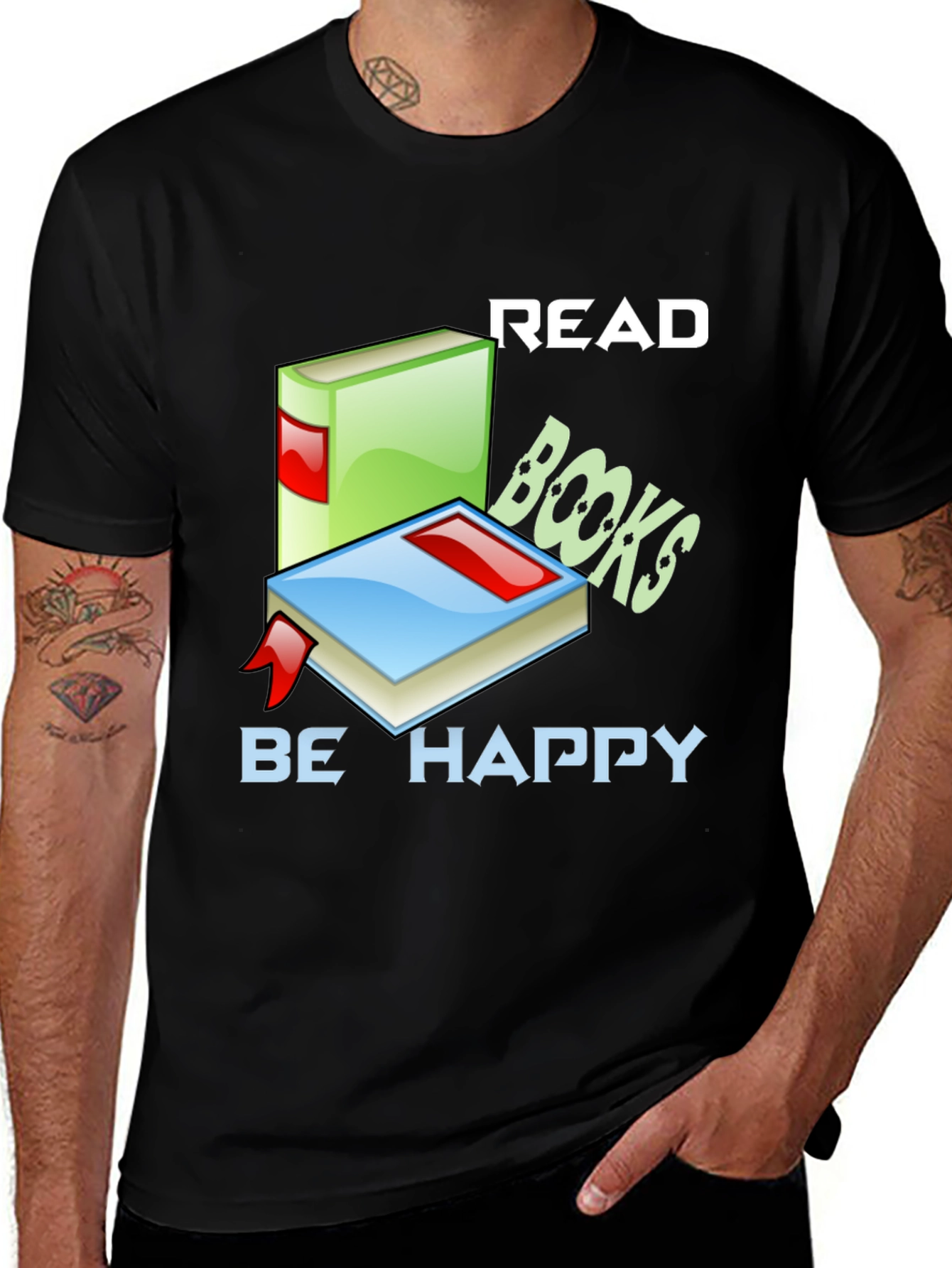 Variant 7 of Read Books Be Happy Graphic T-Shirt