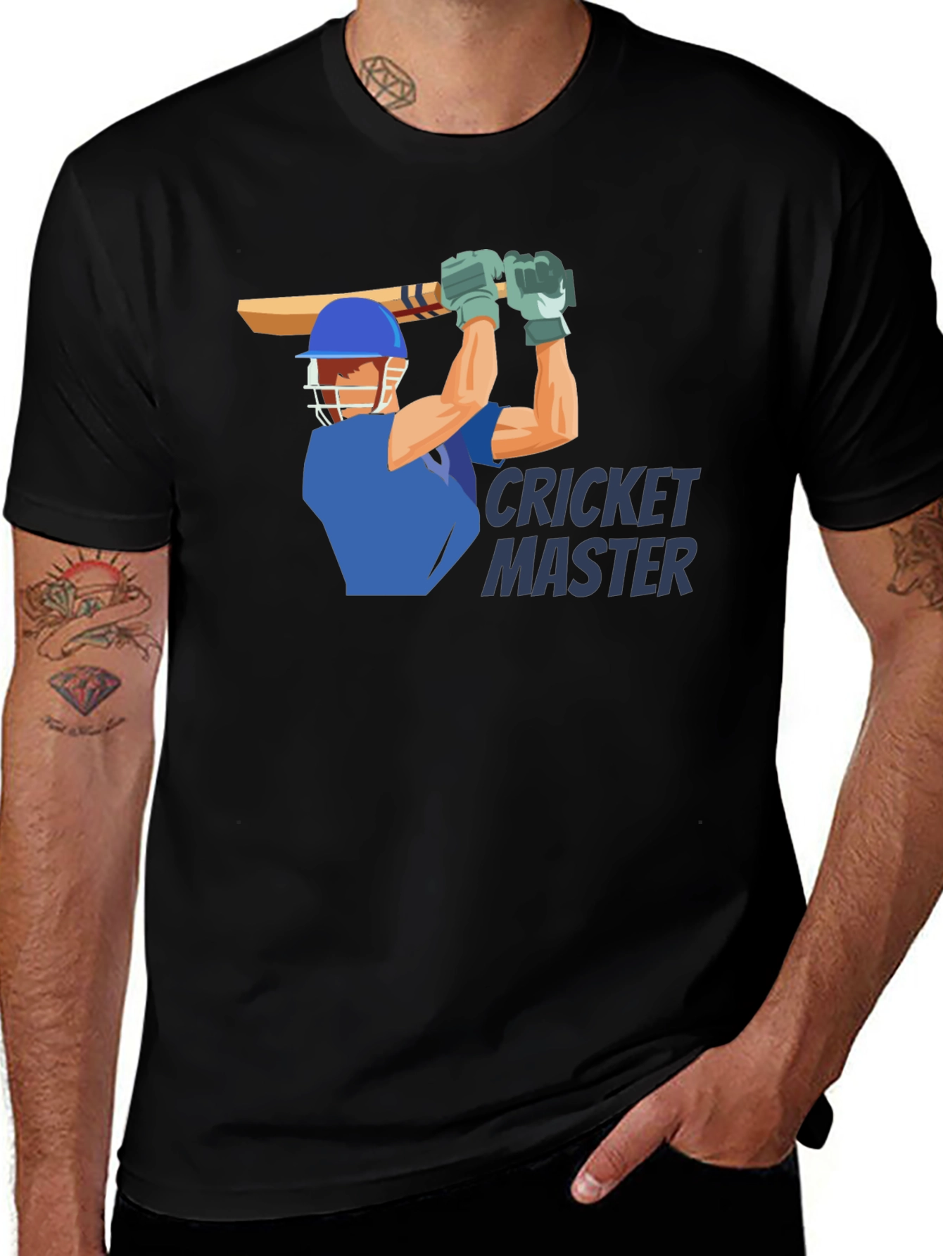 Variant 18 of Cricket Master T-Shirt - Sporty Graphic Tee for Cricket Fans