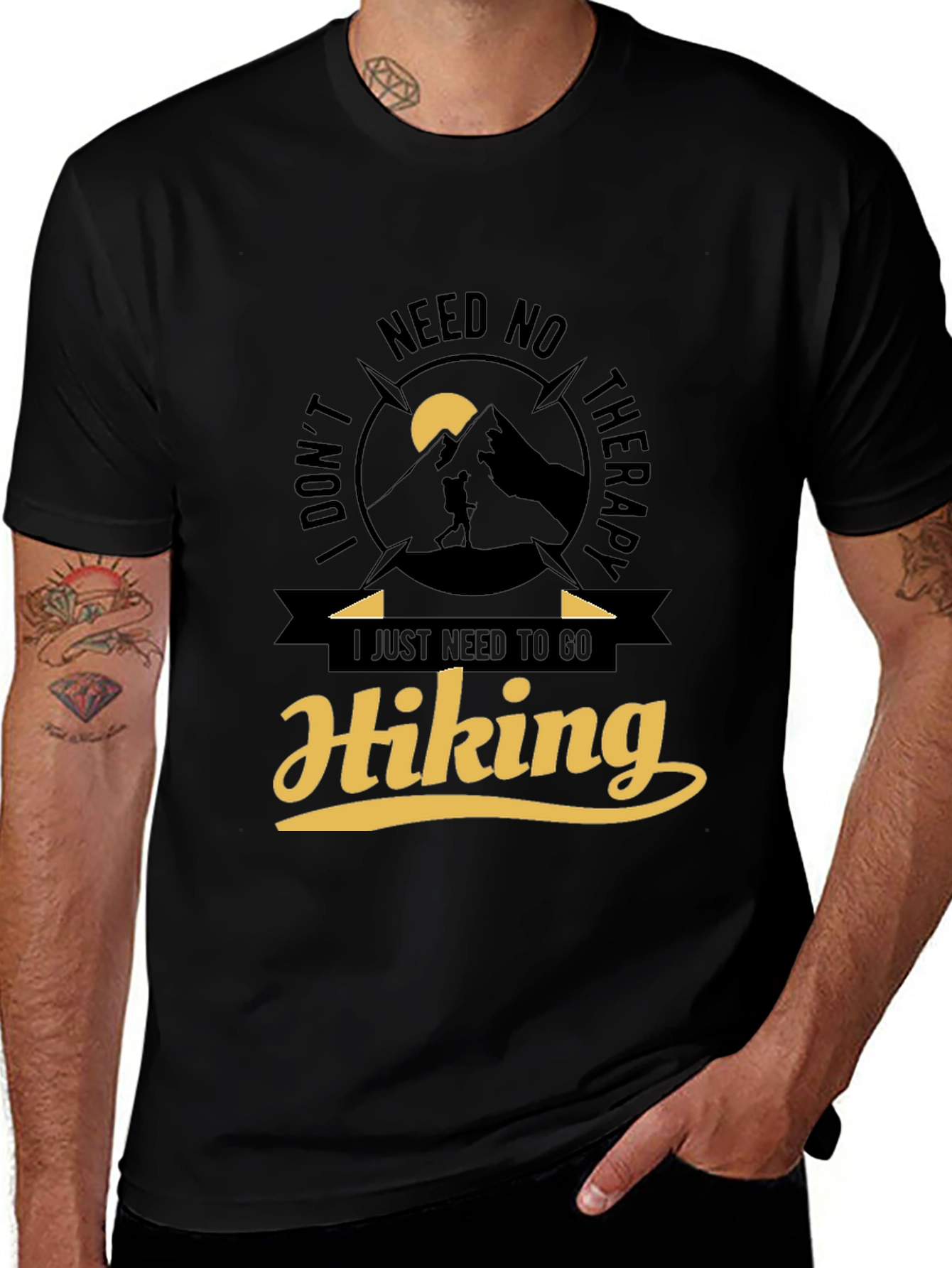 Variant 25 of Hiking Therapy Graphic Tee - Adventure Awaits