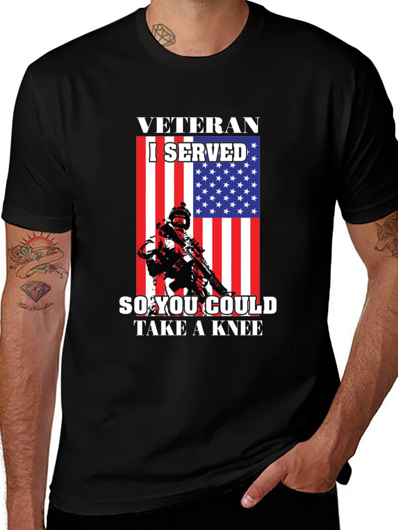 Variant 14 of Veteran I Served Graphic T-Shirt
