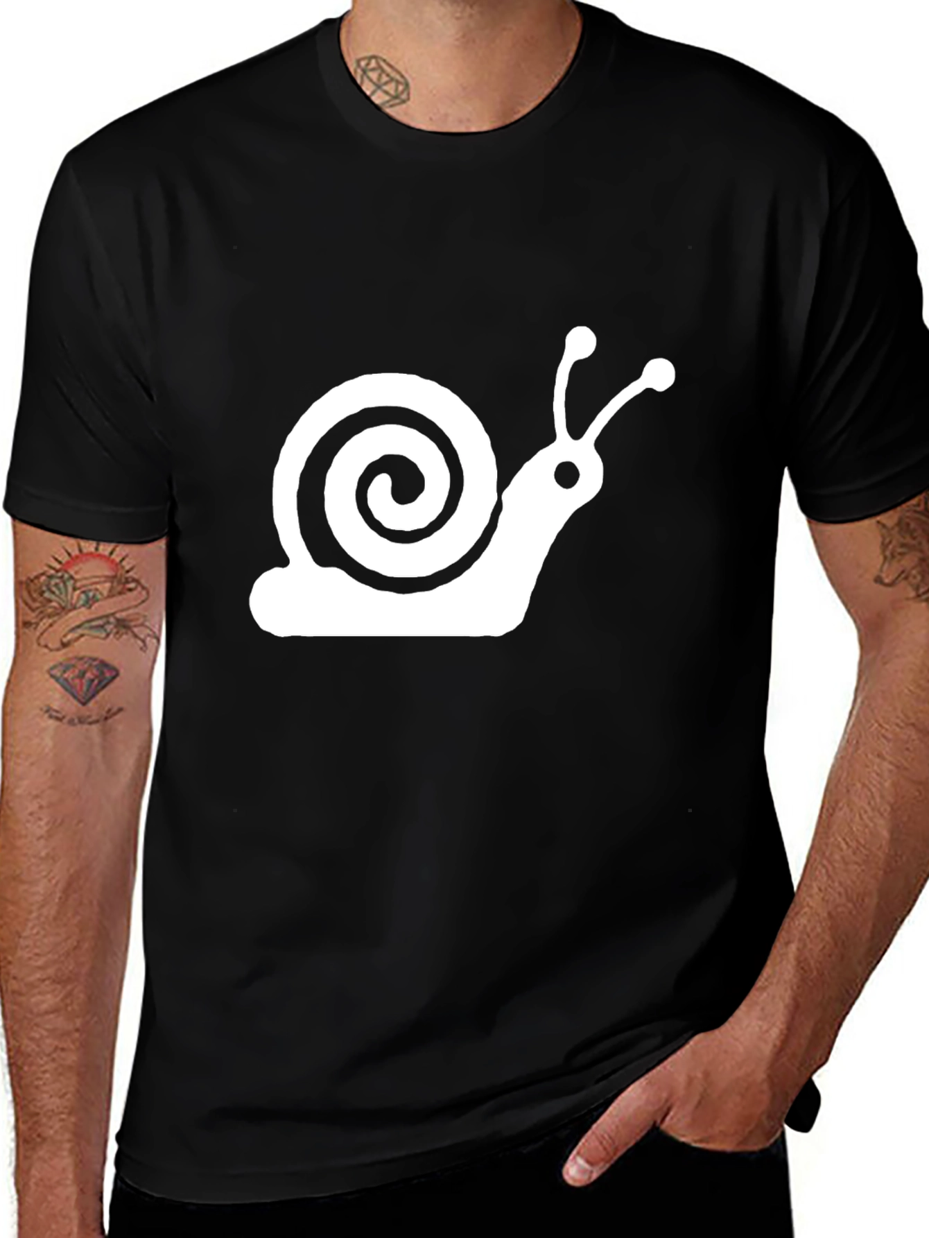 Black Snail Graphic T-Shirt main image