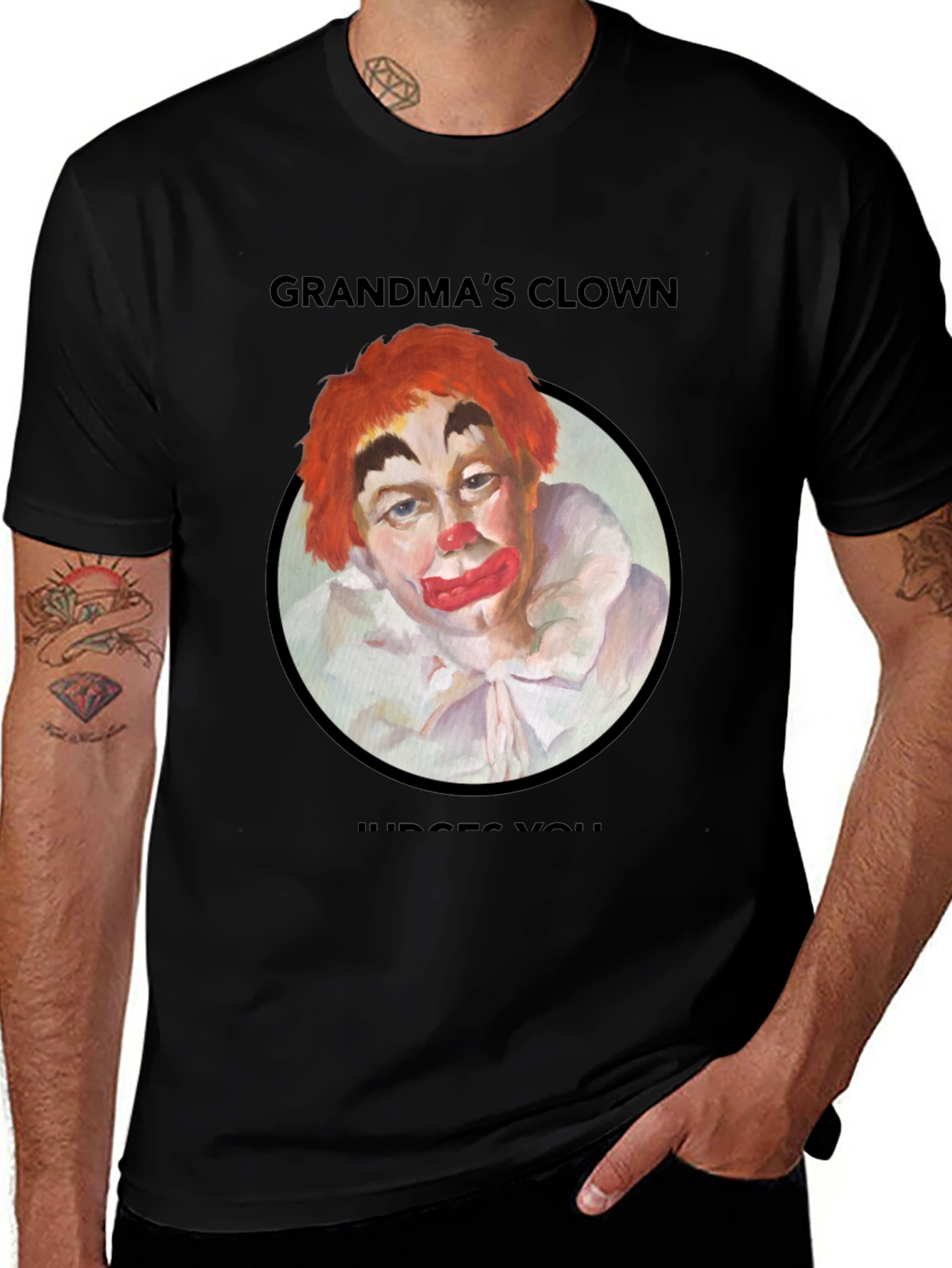 Variant 8 of Grandma's Clown Judges You T-Shirt