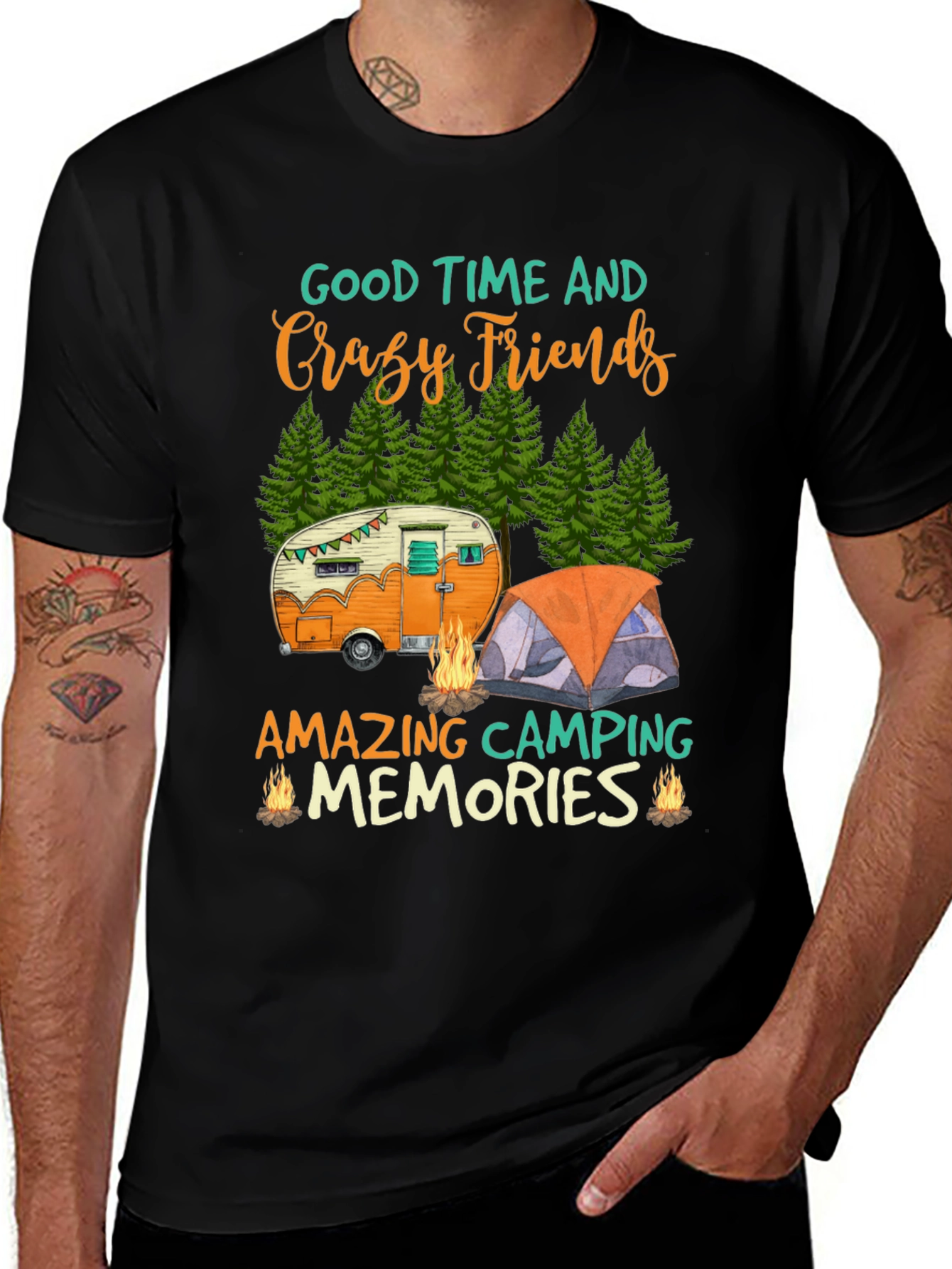 Variant 23 of Camping Friends Graphic Tee