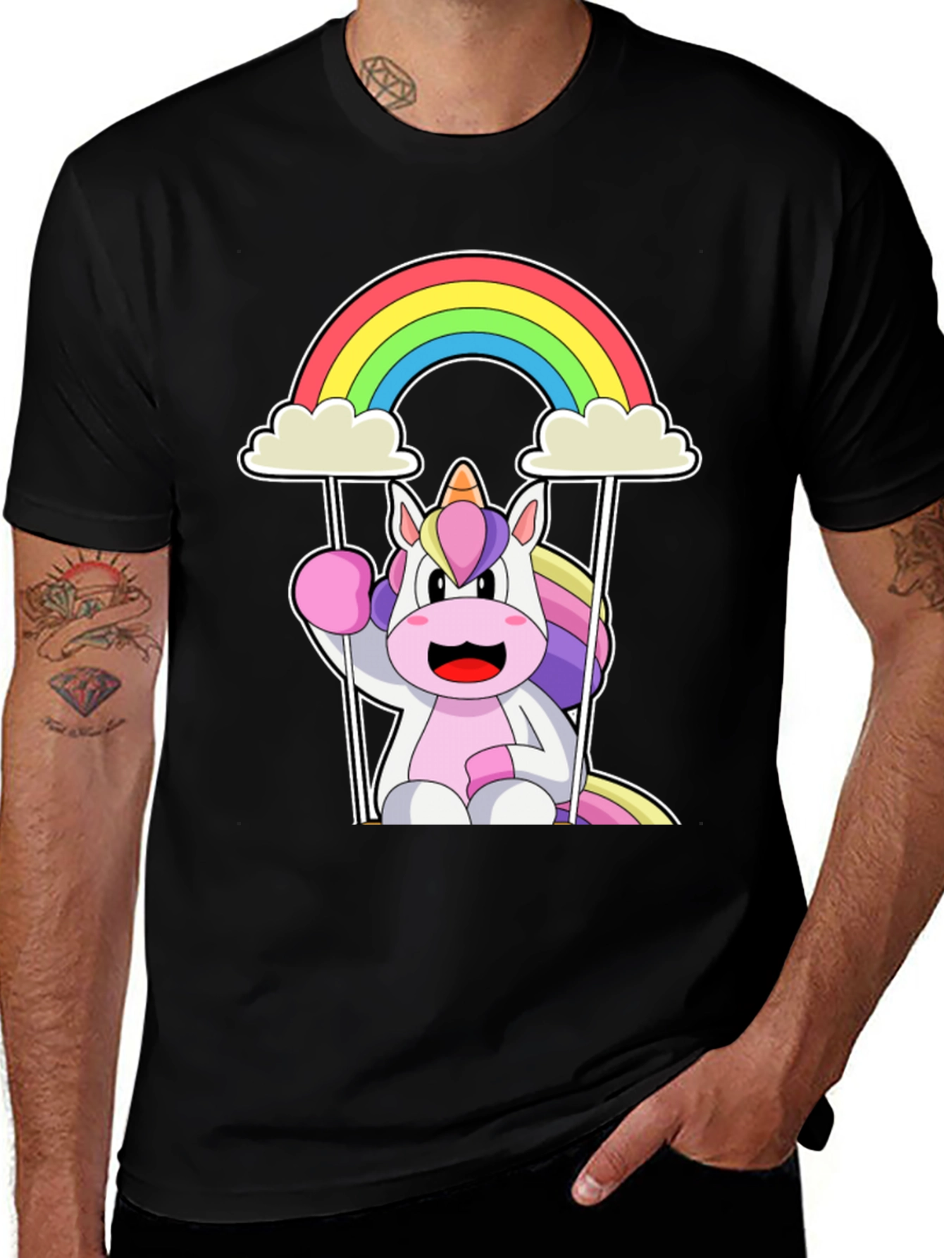 Variant 20 of Unicorn Rainbow Graphic Tee