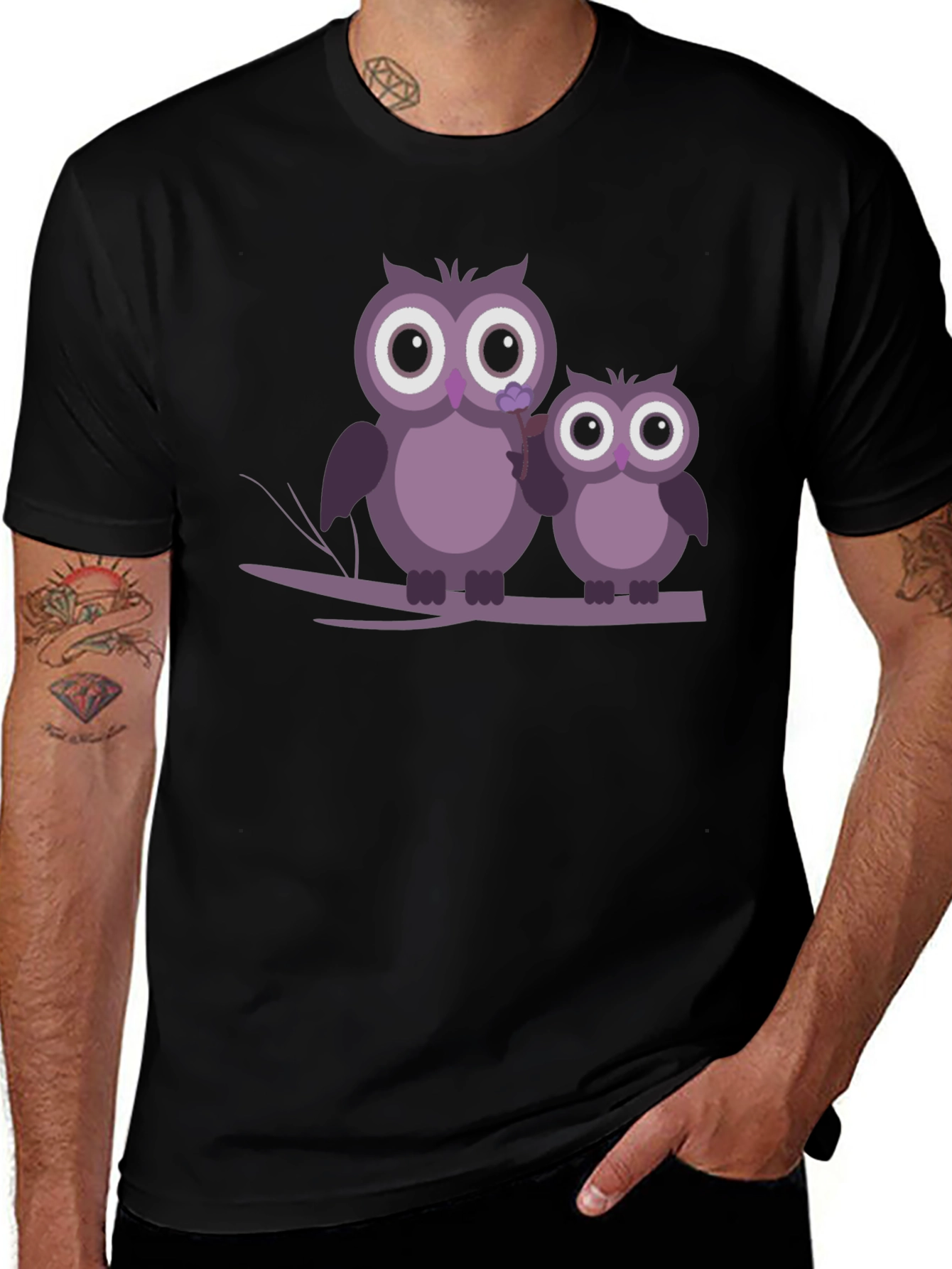 Owl Graphic Tee - Cute Bird Lovers' T-Shirt