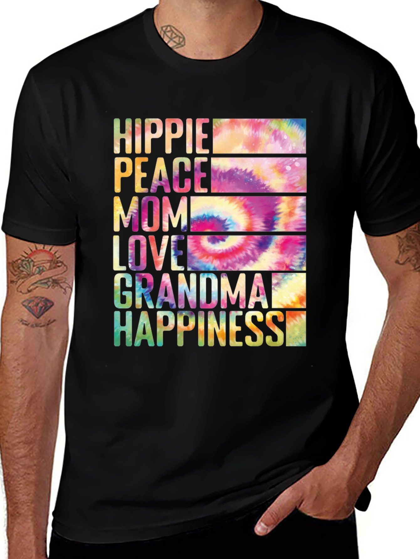 Variant 23 of Hippie Mom Tie Dye T-Shirt