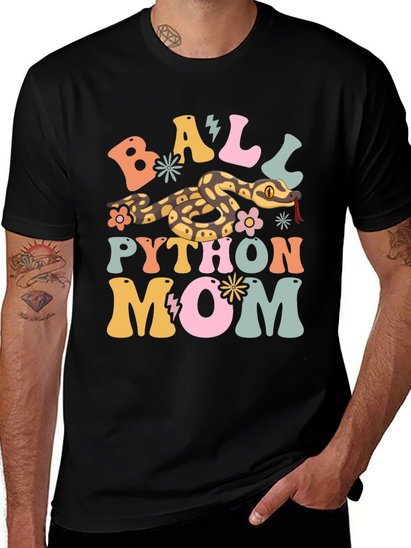 Ball Python Mom Graphic T-Shirt