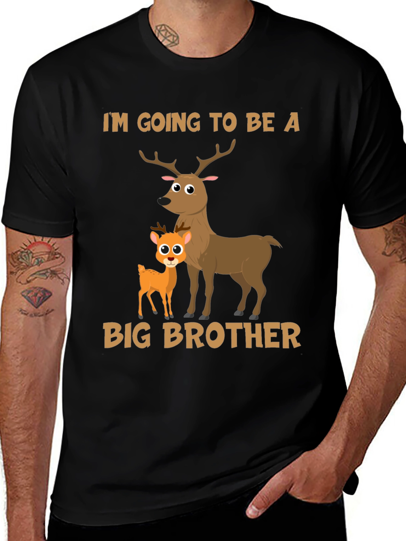 Big Brother Deer T-Shirt - Cute Baby Announcement